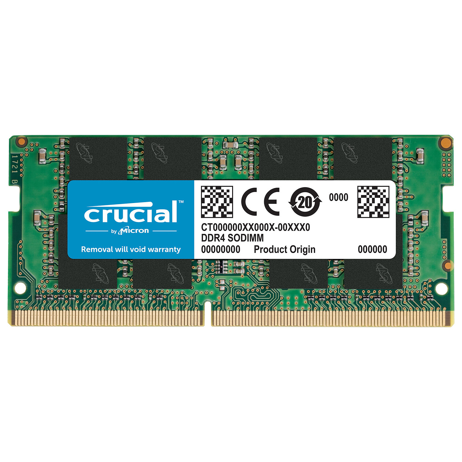 Crucial SO-DIMM DDR4 8 Go 3200 MHz CL22 (CT8G4SFRA32A) - Achat Mémoire