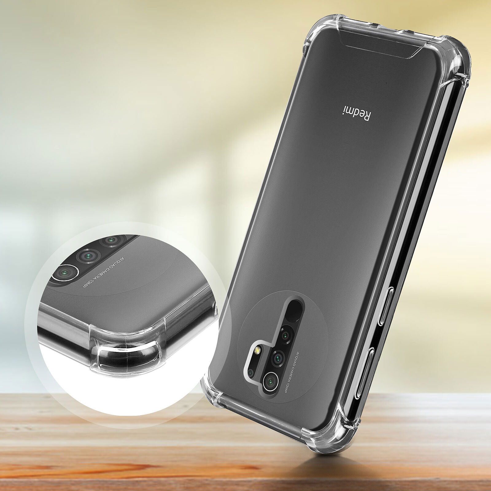Funda Akashi Xiaomi Redmi Note 9 Pro/9S de TPU con esquinas reforzadas -  Funda de teléfono - LDLC