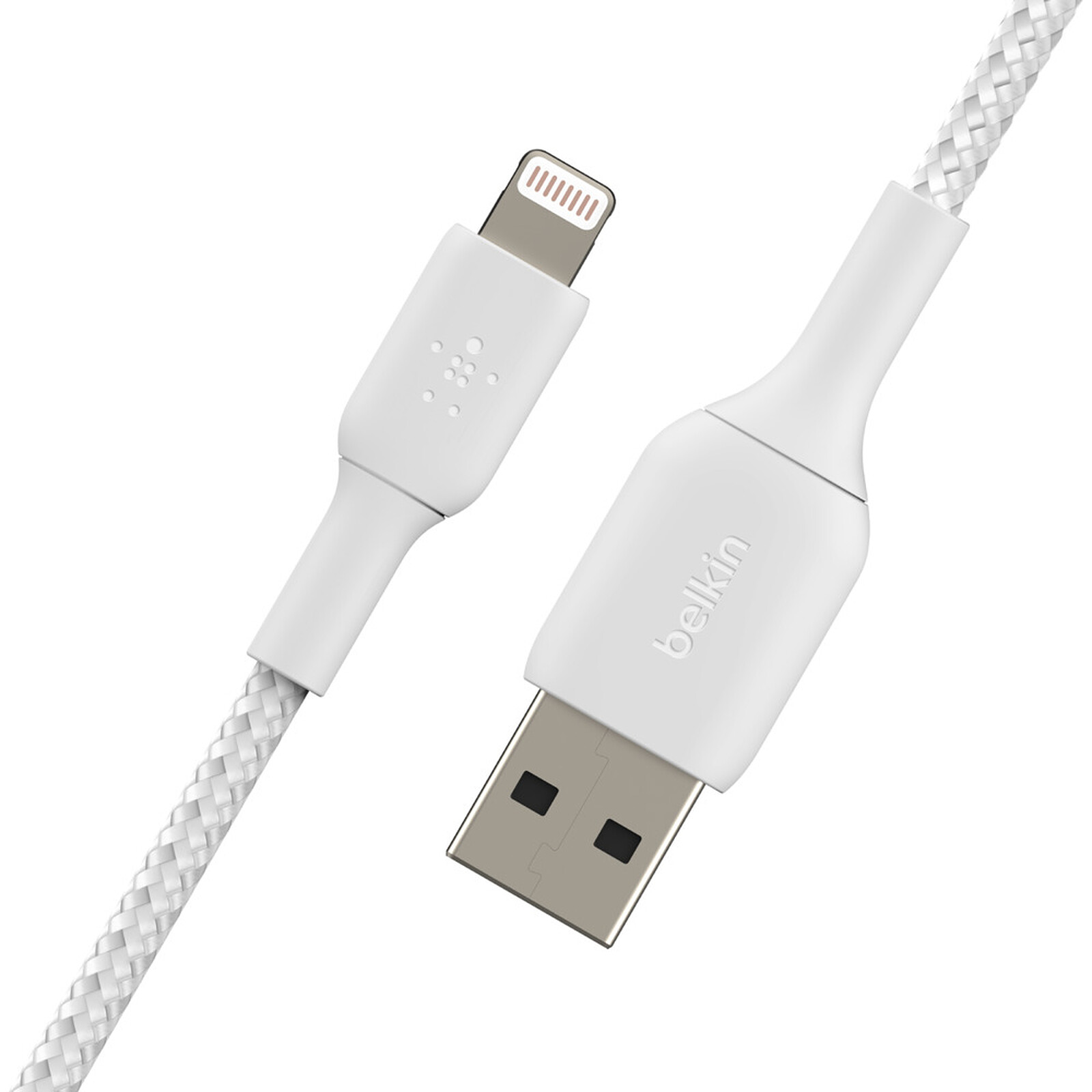 Belkin Câble USB-A vers Lightning MFI renforcé (blanc) - 3 m - Accessoires  Apple - Garantie 3 ans LDLC