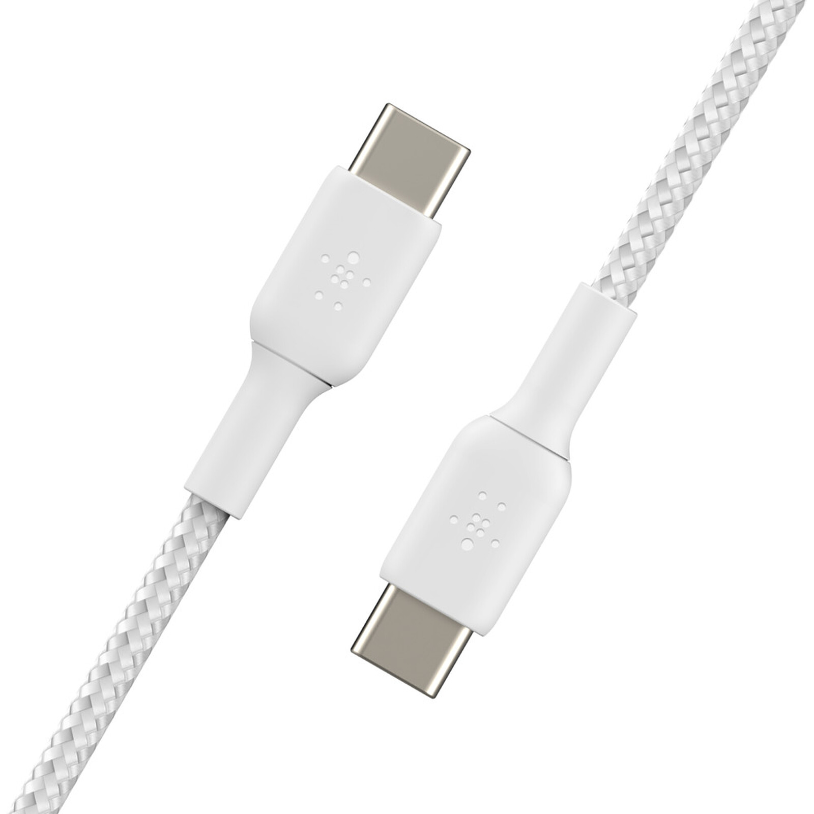 Câble USB vers USB type C Blanc - 2 mètres