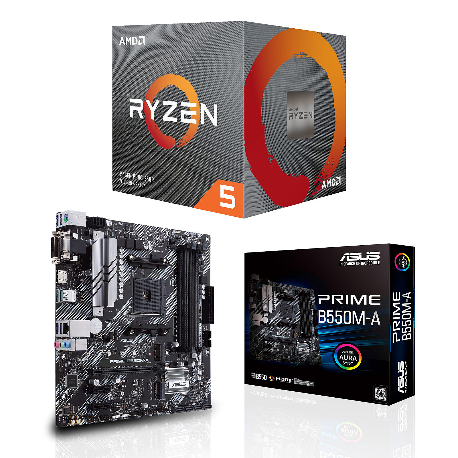 PC Upgrade Kit AMD Ryzen 5 3600 ASUS PRIME B550M-A - Upgrade