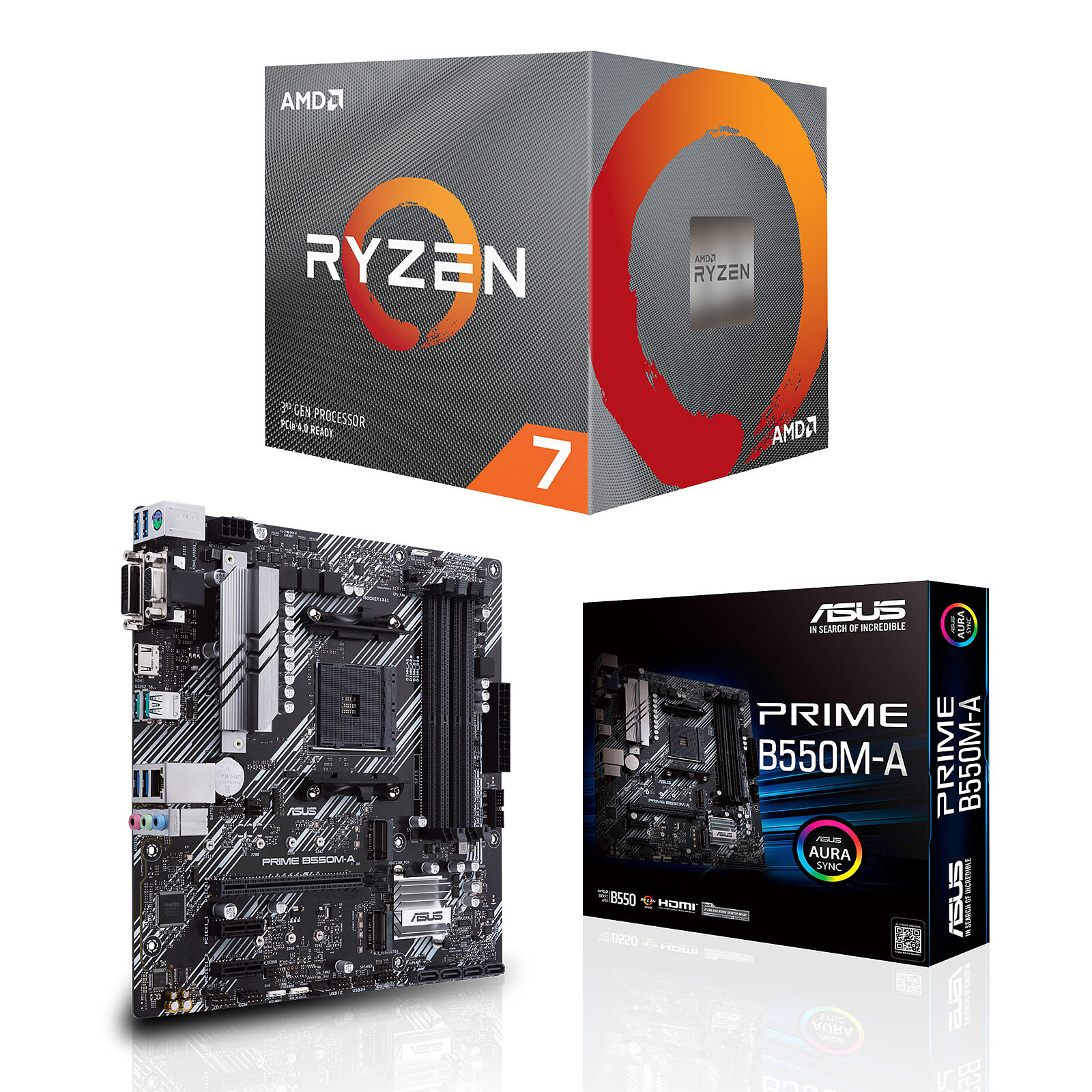 Kit Upgrade PC AMD Ryzen 7 3700X MSI MAG B550M BAZOOKA - Kit