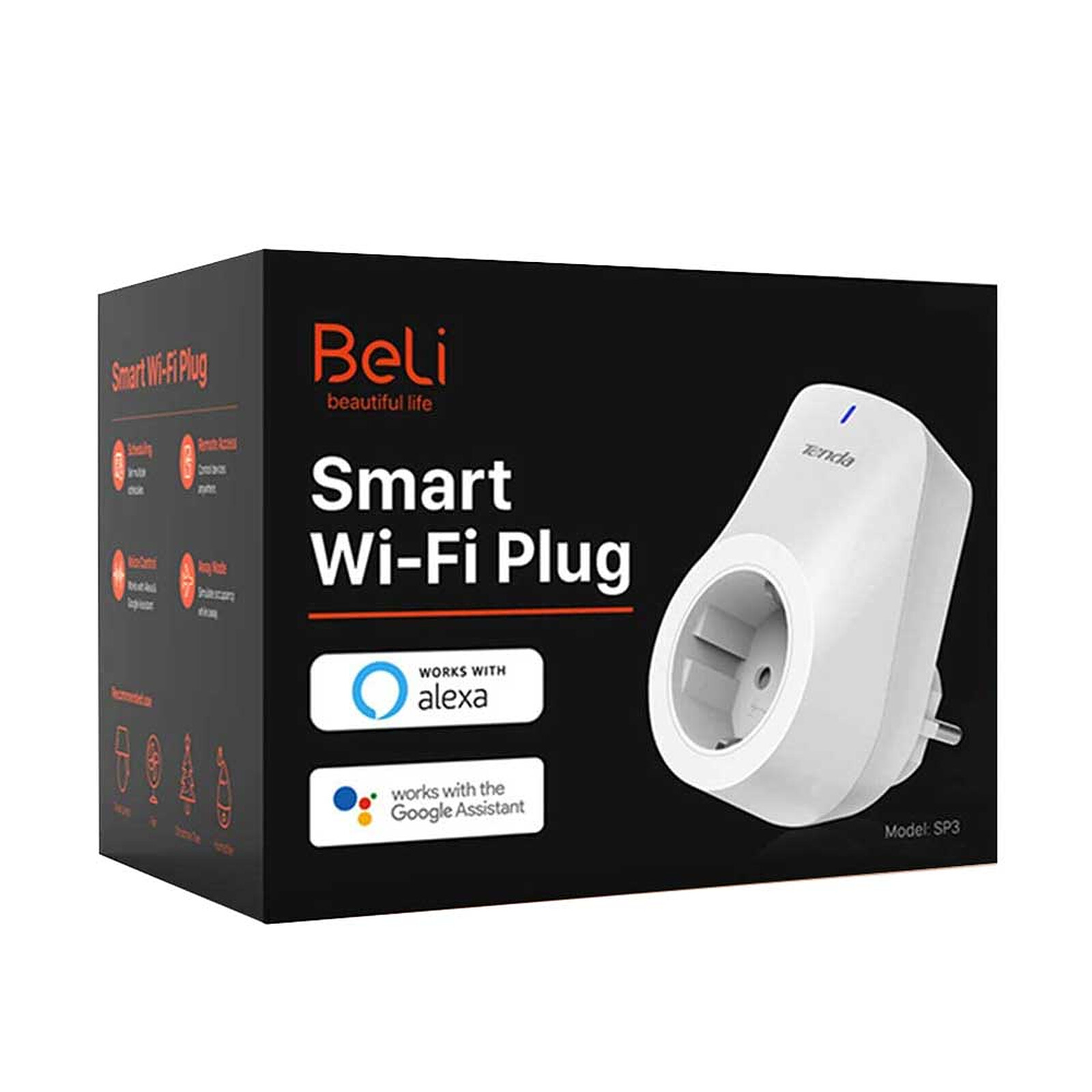 WiZ, prise connectée Wi-Fi avec mesure consommation, fonctionne avec Alexa,  Google Assistant et Apple HomeKit