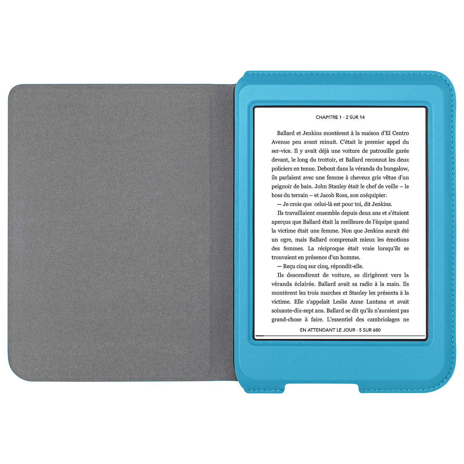 Kobo Nia SleepCover Aqua - Liseuse eBook - Garantie 3 ans LDLC