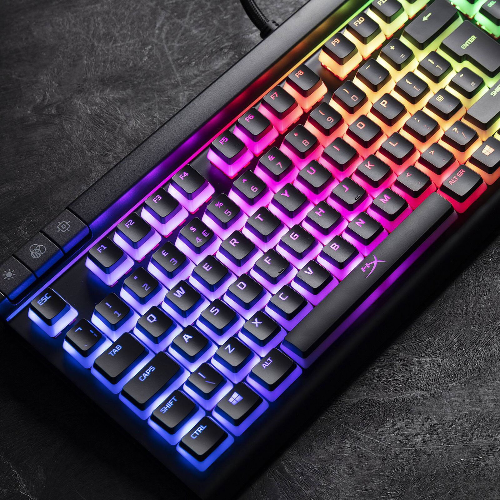 Keycaps MIONIX AZERTY FR - Touches pour clavier gaming, jaune