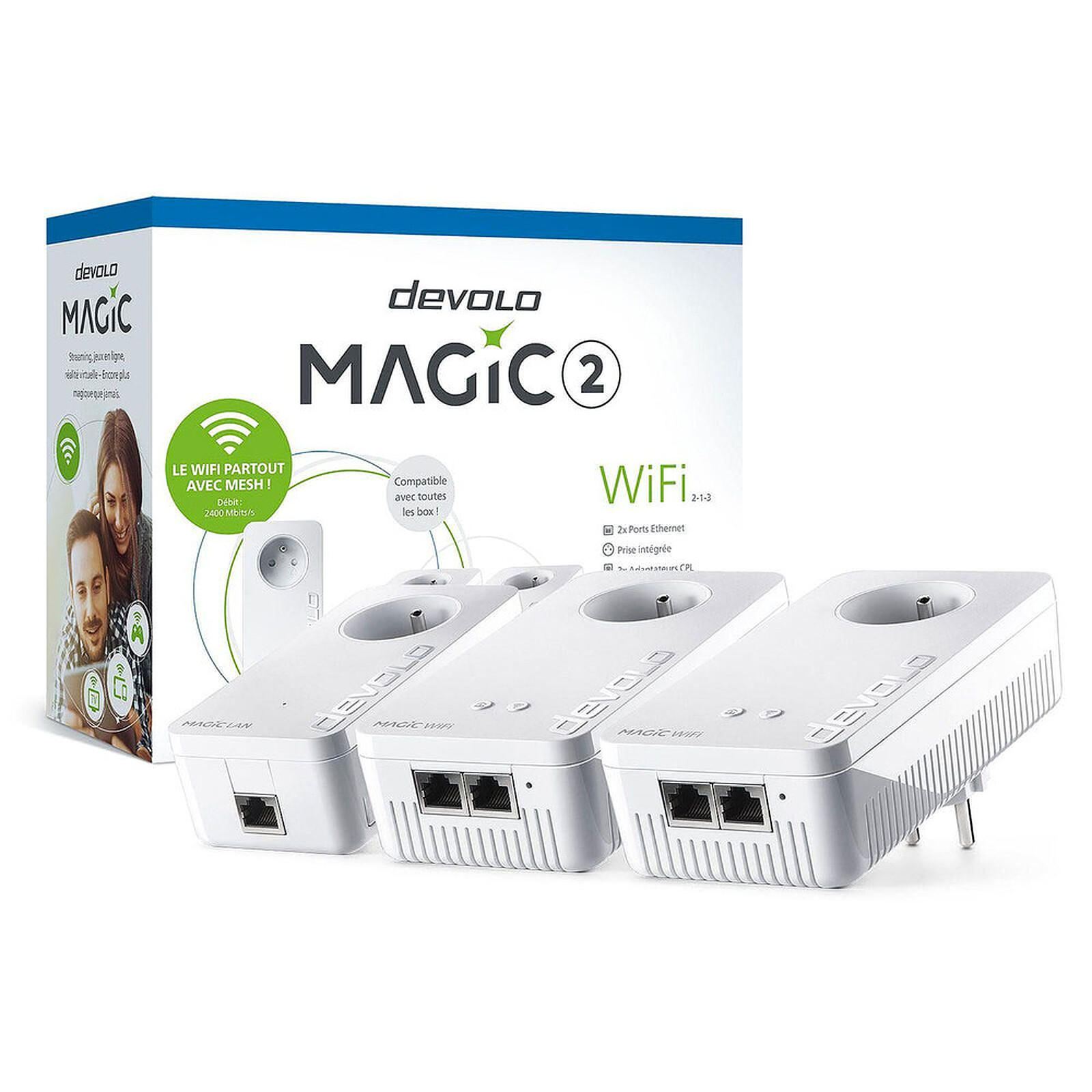 devolo Magic 2 WiFi next - Multiroom Kit - Powerline adapter
