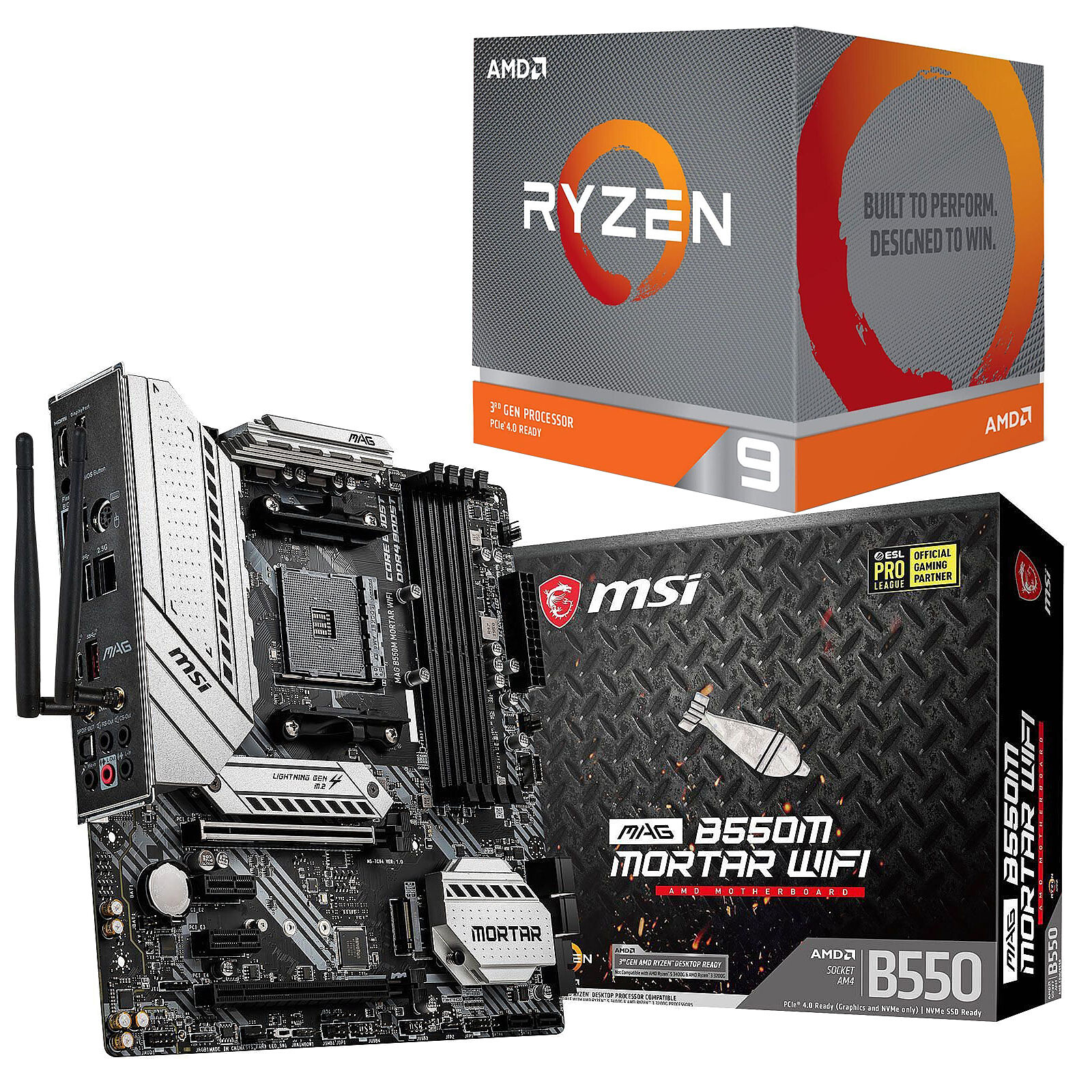 PC Upgrade Kit AMD Ryzen 9 3950X MSI MAG B550M MORTAR WIFI