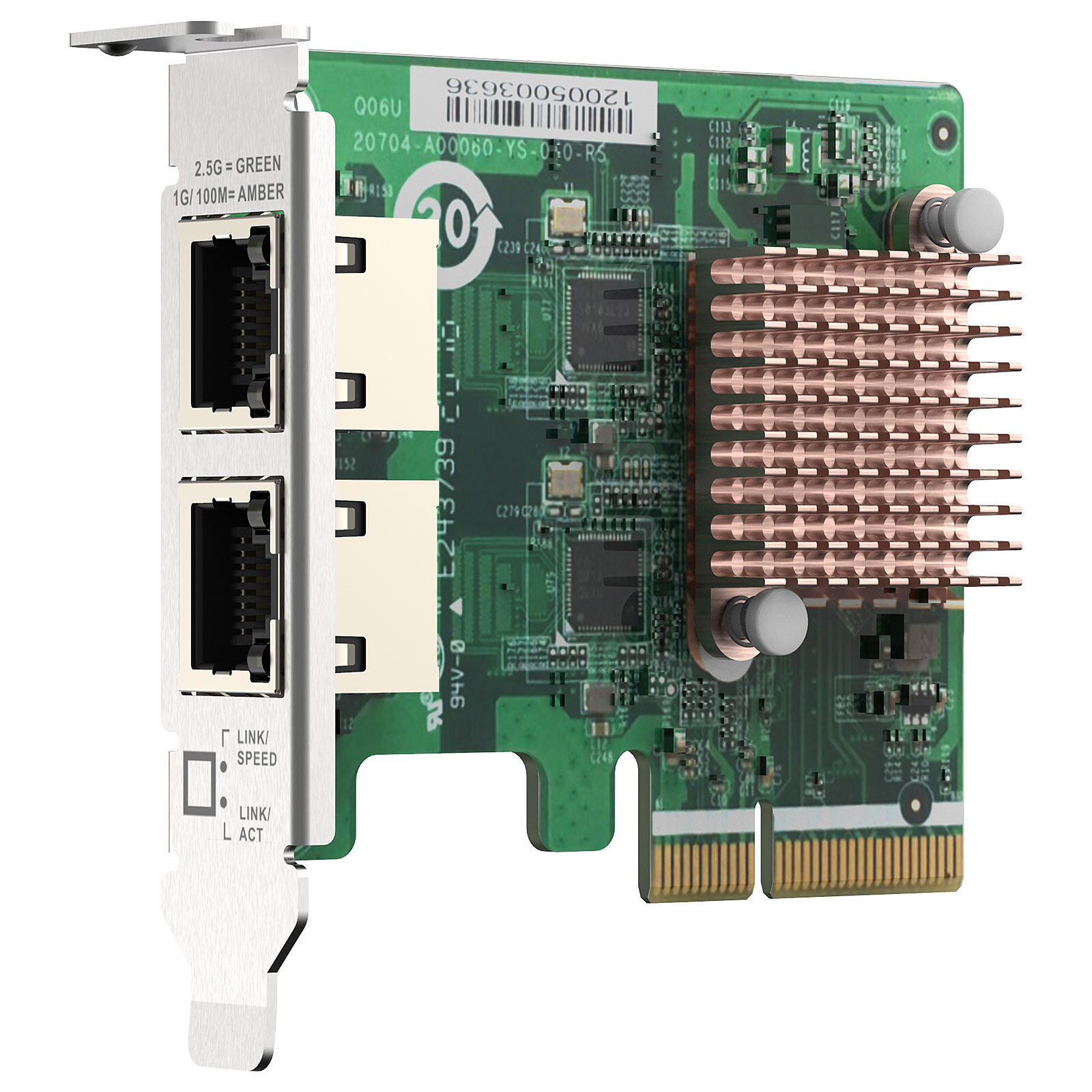 Carte réseau Ethernet 1Gb/10Gb IO Base-T à Double Port PCIe de Dell Pleine  hauteur