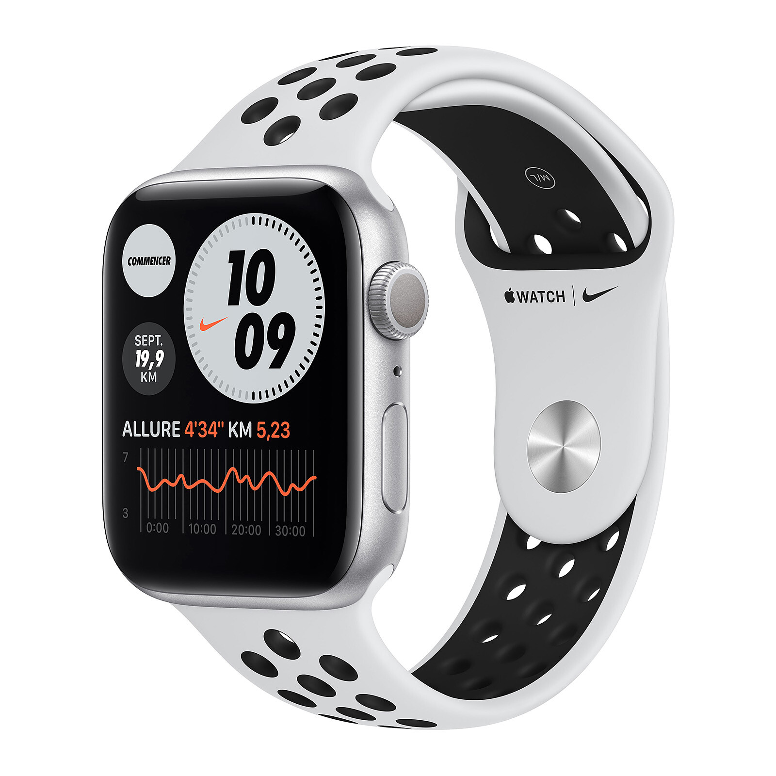 Apple Watch Series 9 (45 mm GPS) Smartwatch avec boîtier Aluminium