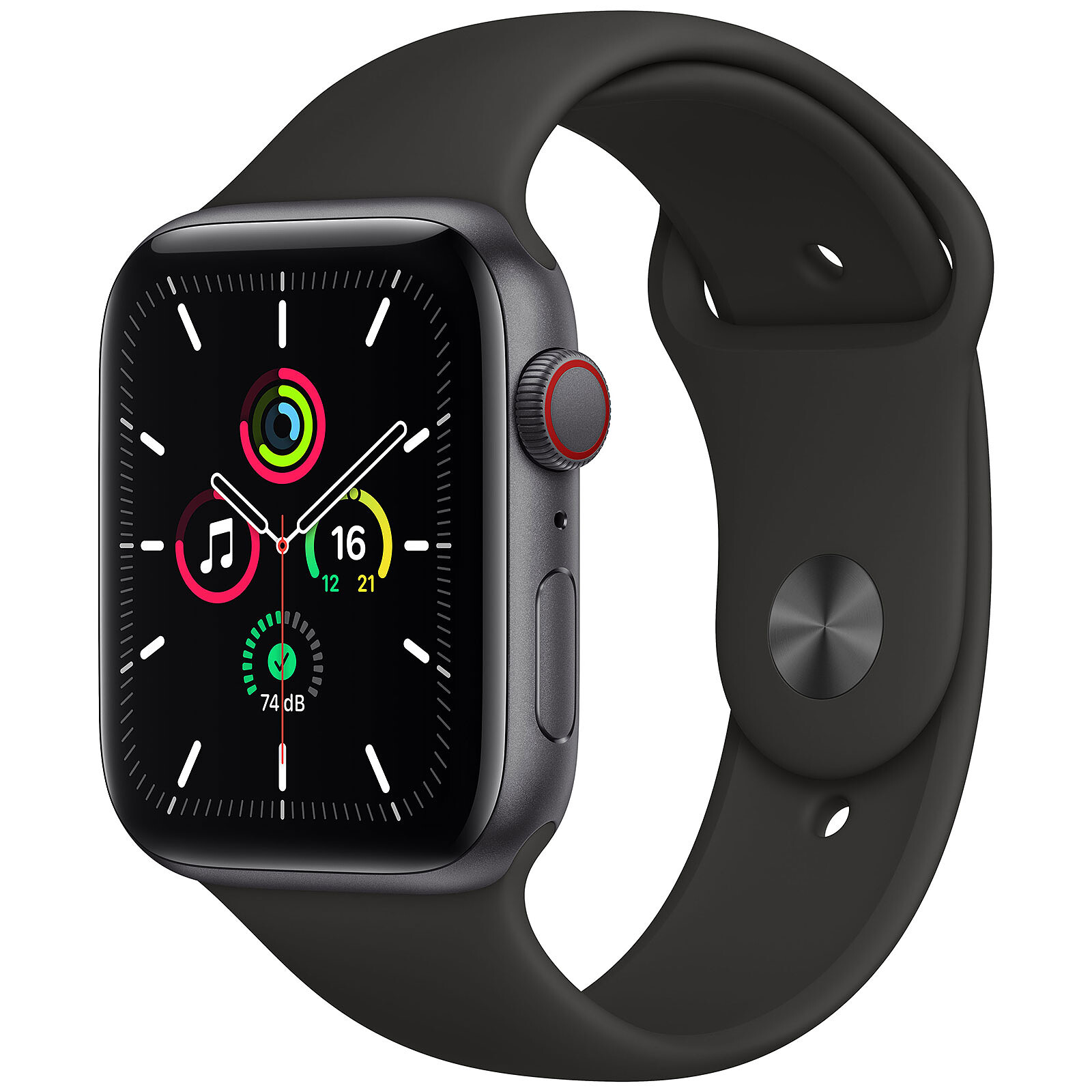 Apple Watch SE GPS + Cellular Space Gray Aluminium Bracelet Sport Black