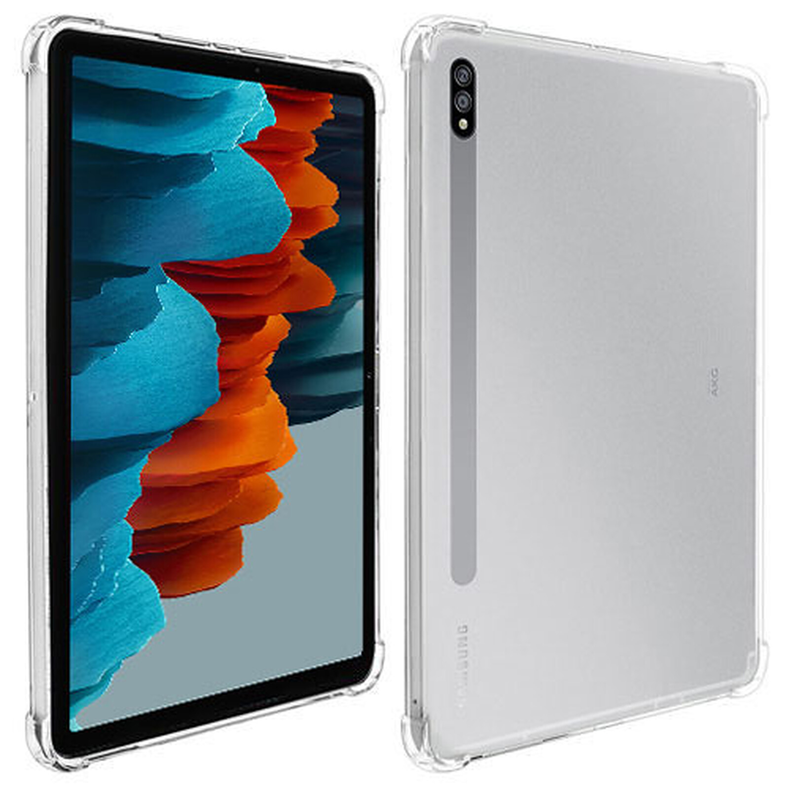 Housse pour Support Multi-Angle Compatible avec la Tablette Samsung Galaxy Tab S7 FE 12,4 Pouces SM-T730/T733/T735/T736/T738 Version 2021,Vin Rouge INFILAND Coque pour Galaxy Tab S7 FE 