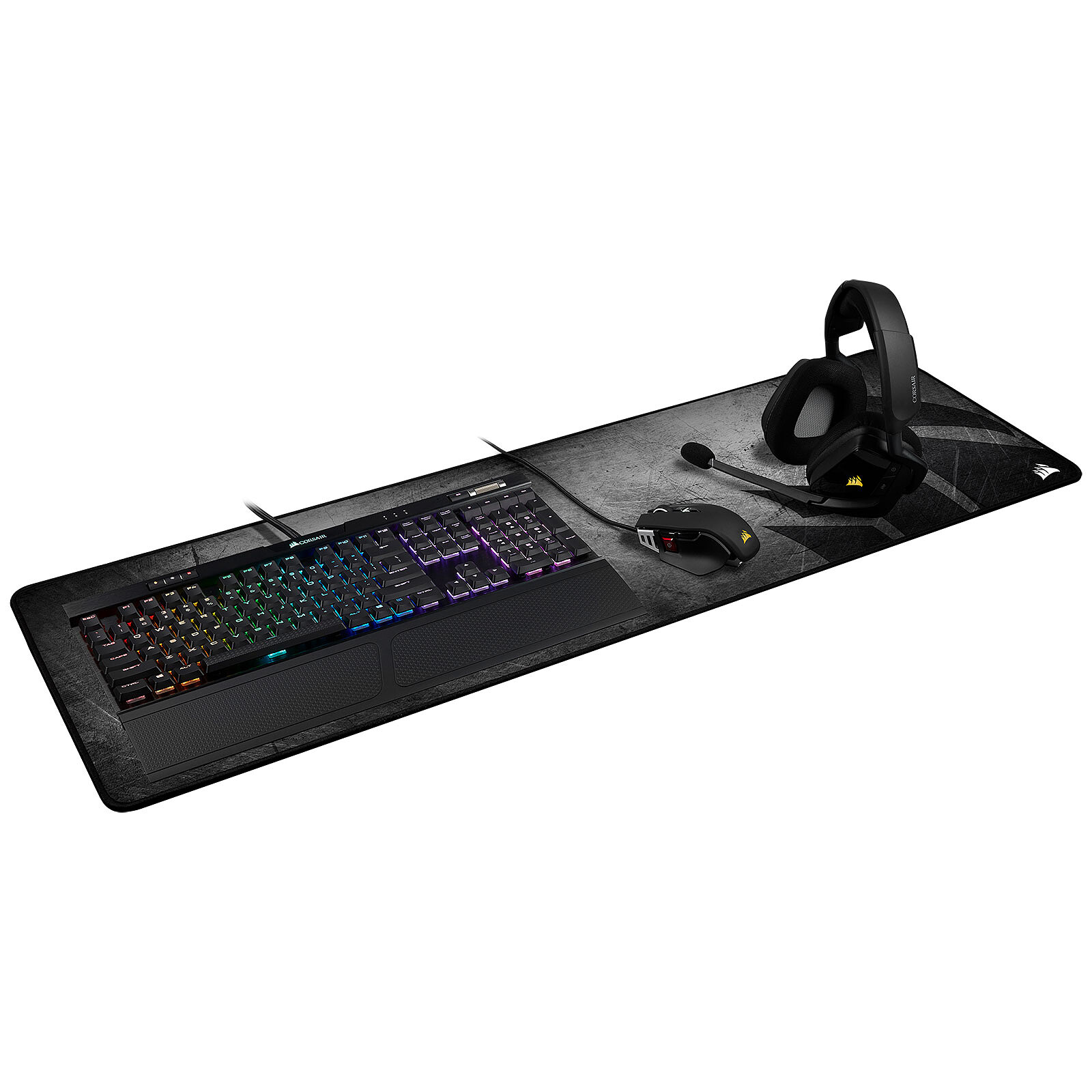 Corsair Tapis de souris de gaming MM350 PRO Extended XL Gris/Noir