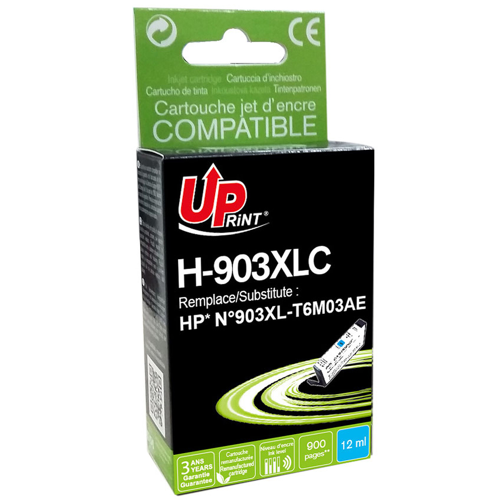 UPrint H-903XL Cyan - Cartouche imprimante - LDLC