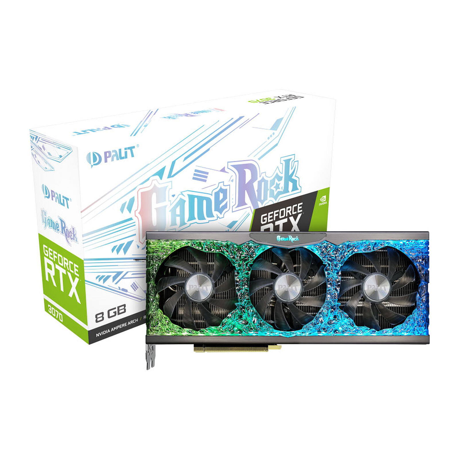 Palit GeForce RTX 3070 GameRock - Graphics card - LDLC 3-year