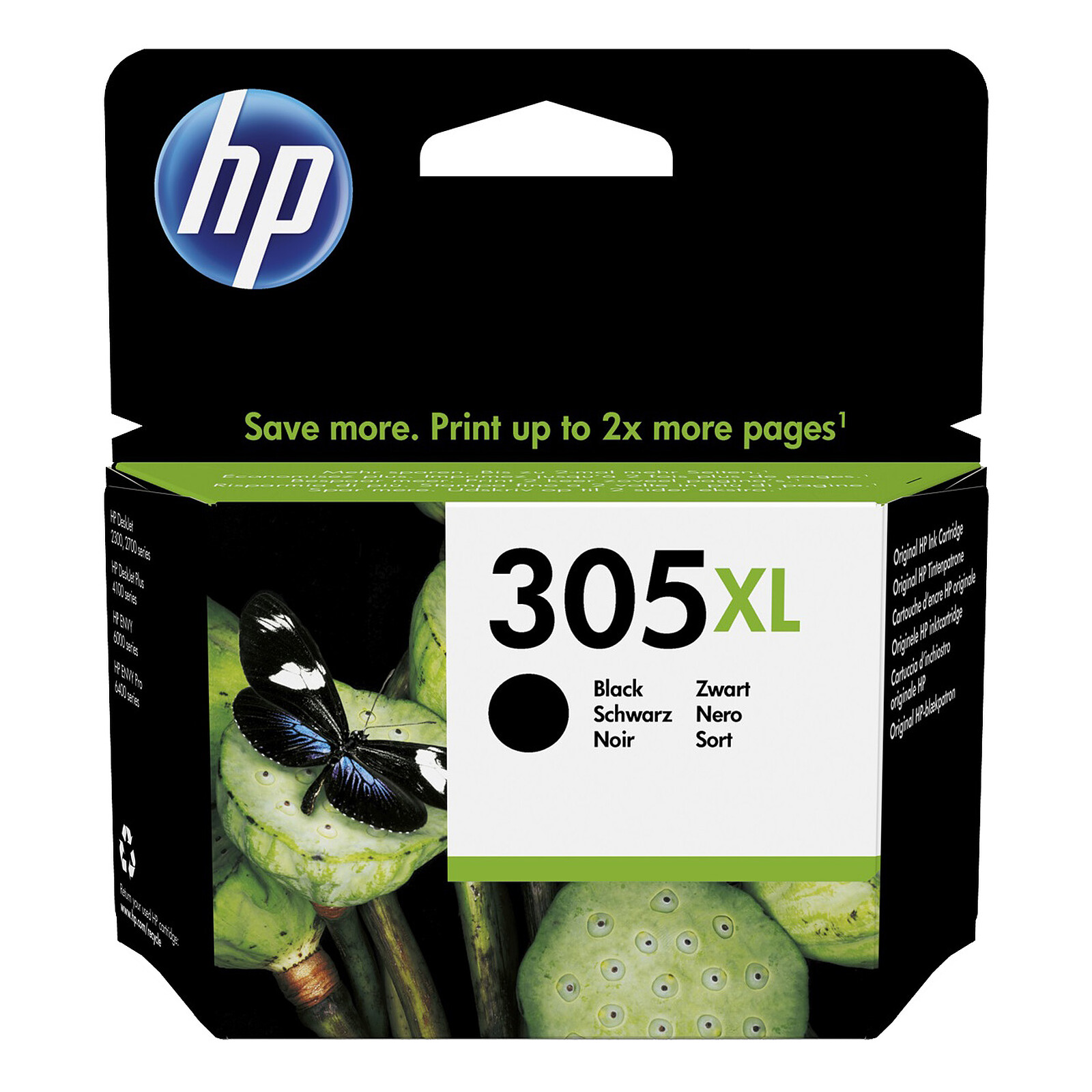 Cartouches d'encre HP 305 XL noir et couleur - LOT de 2 cartouches