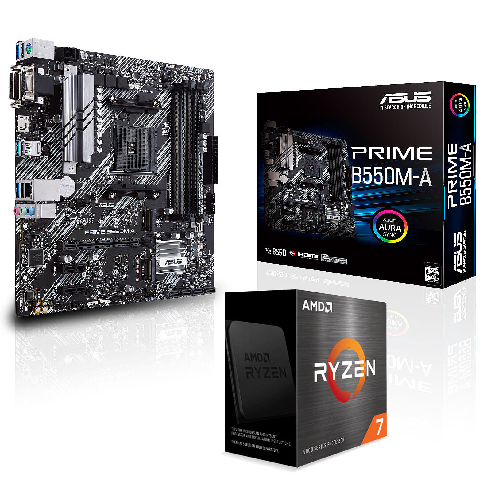 AMD Ryzen 7 5800X ASUS PRIME B550M-A PC Upgrade Bundle - Upgrade