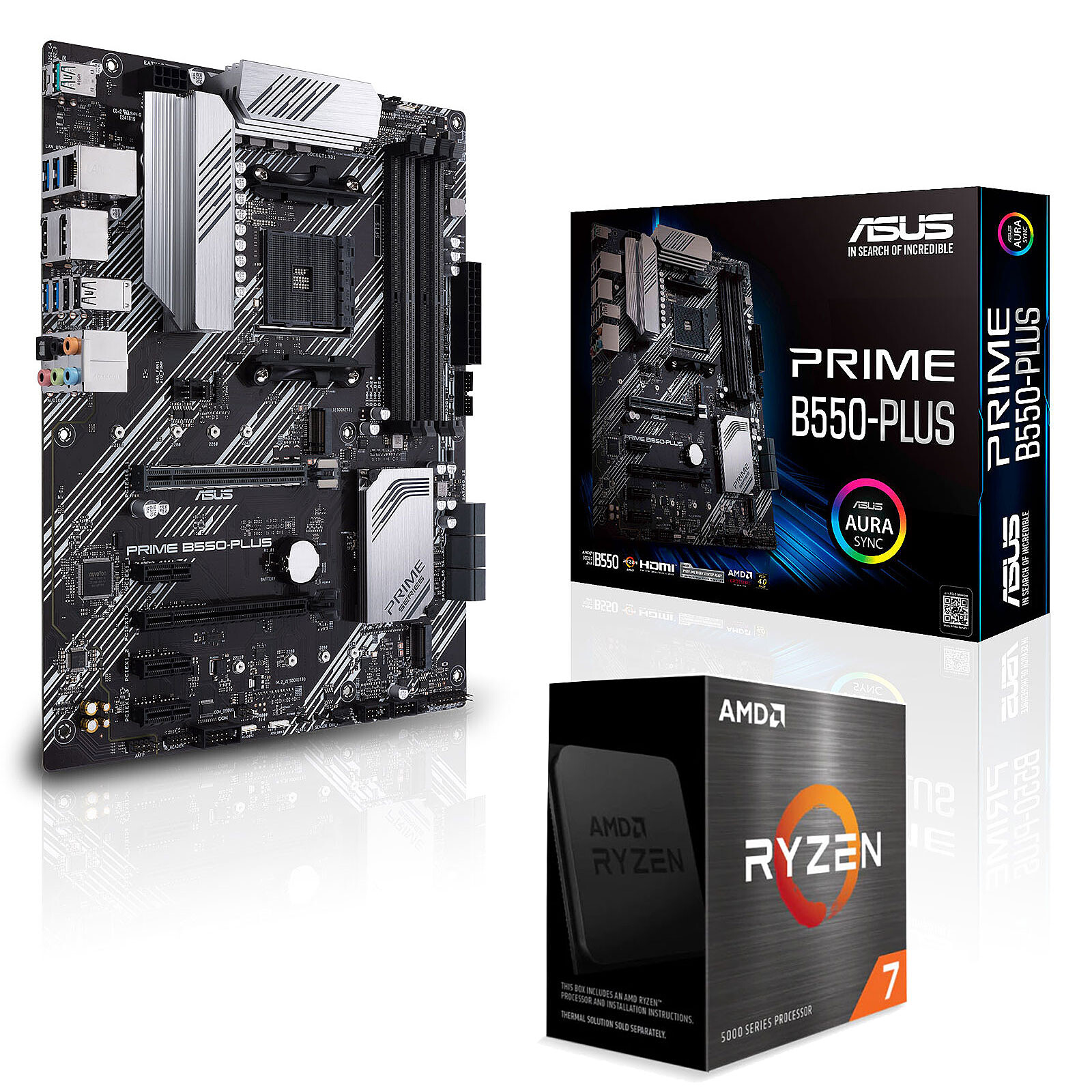 AMD Ryzen 7 5800X ASUS PRIME B550-PLUS PC Upgrade Bundle - Upgrade bundles  - LDLC 3-year warranty