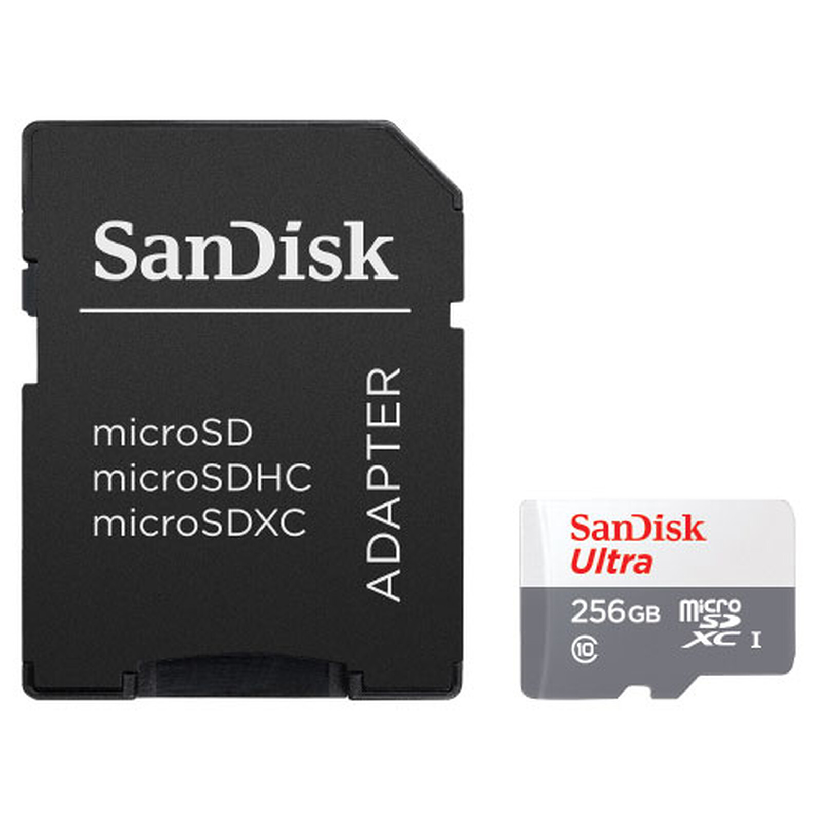 SanDisk Ultra microSDXC 256 Go + adaptateur SD - Carte mémoire - Garantie 3  ans LDLC
