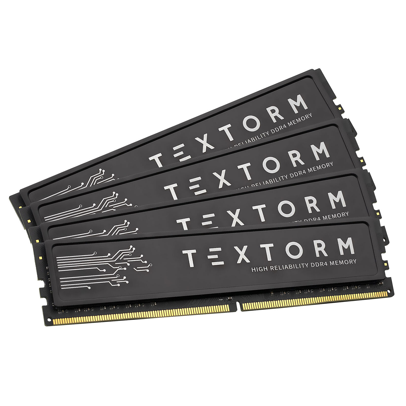 Textorm - 4 x 16 Go (64 Go) - DDR4 2666 MHz - CL19 - Mémoire Textorm sur