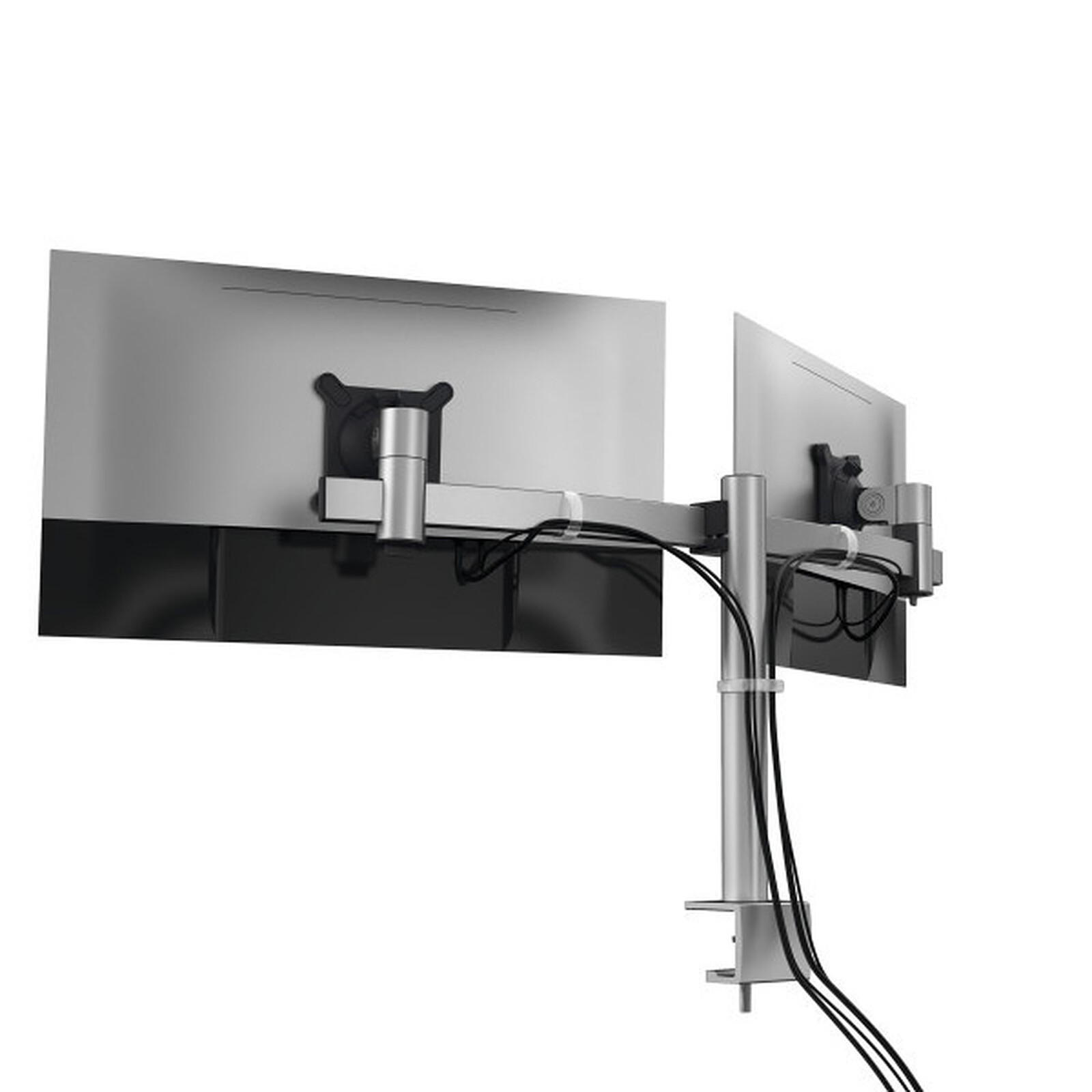 diluido Inaccesible pecho Soporte duradero para dos monitores con brazo para 2 pantallas - Brazo y  soporte Durable en LDLC