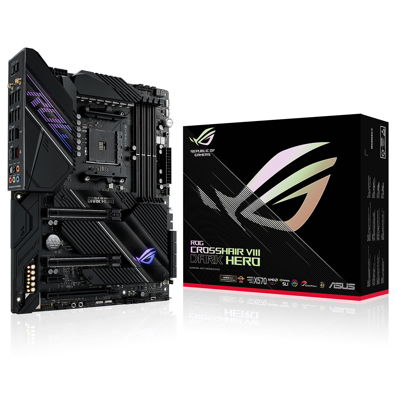 ASUS ROG CROSSHAIR VIII DARK HERO - Motherboard - LDLC 3-year