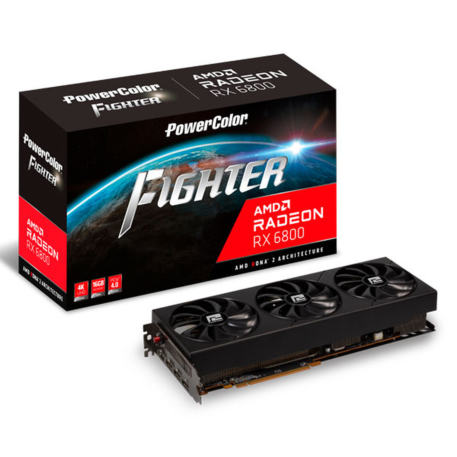 PowerColor Fighter AMD Radeon RX 6800 16GB GDDR6 - Graphics card 