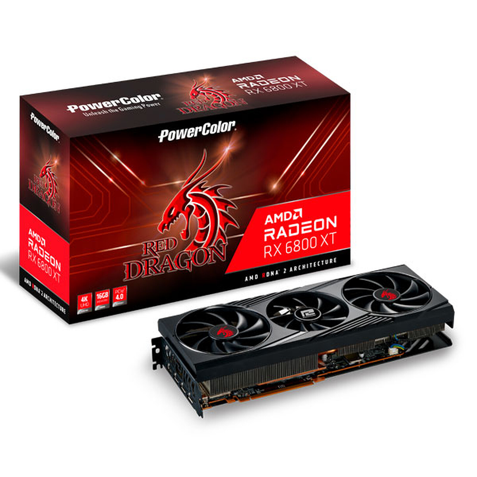 PowerColor Red Dragon AMD Radeon RX 6800 XT 16GB GDDR6 - Graphics