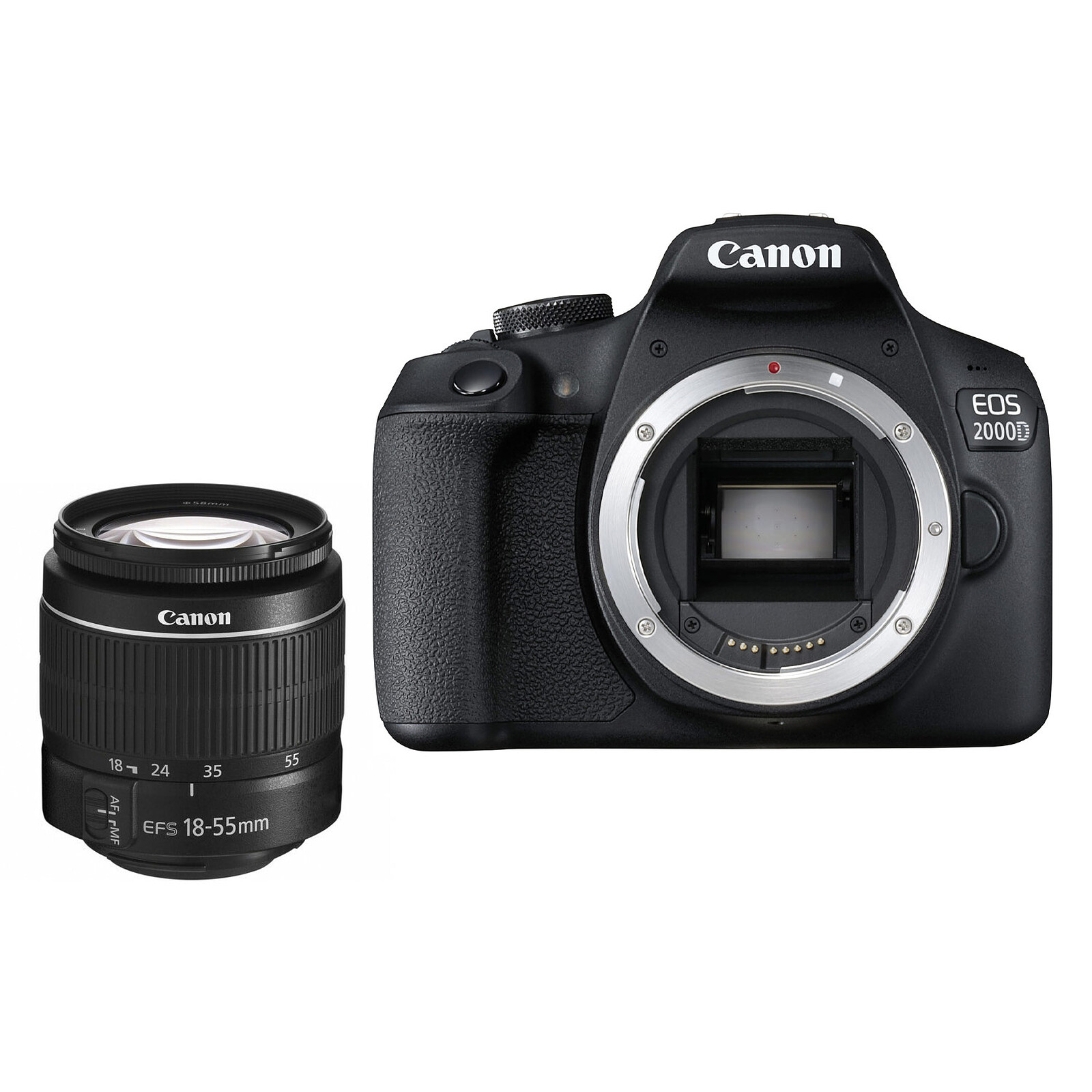 Canon EOS 2000D + EF-S 18-55 mm DC III - Appareil photo Reflex