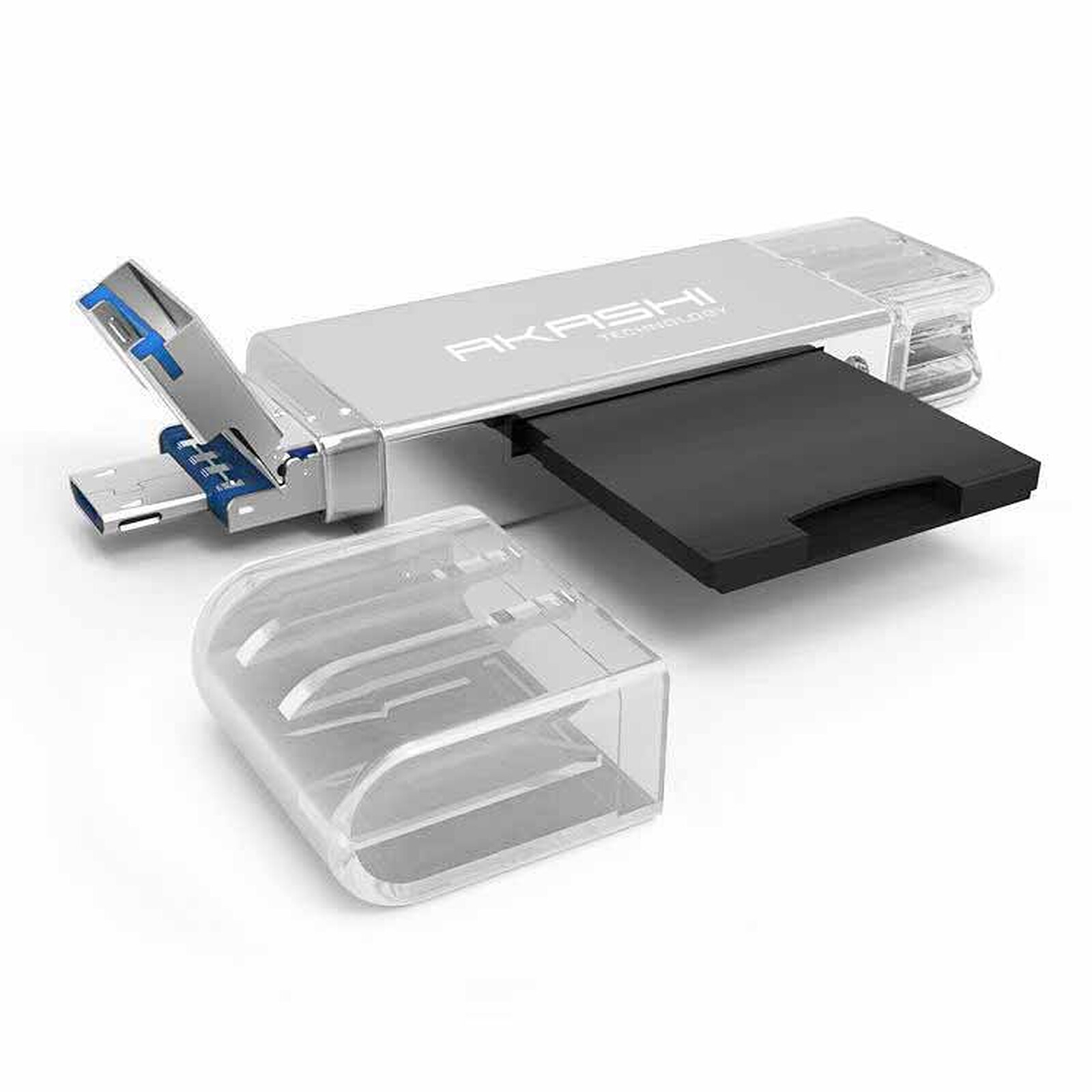 Clasificar futuro novedad Akashi Lector de tarjetas SD y Micro SD - Lector de tarjetas de memoria  Akashi en LDLC