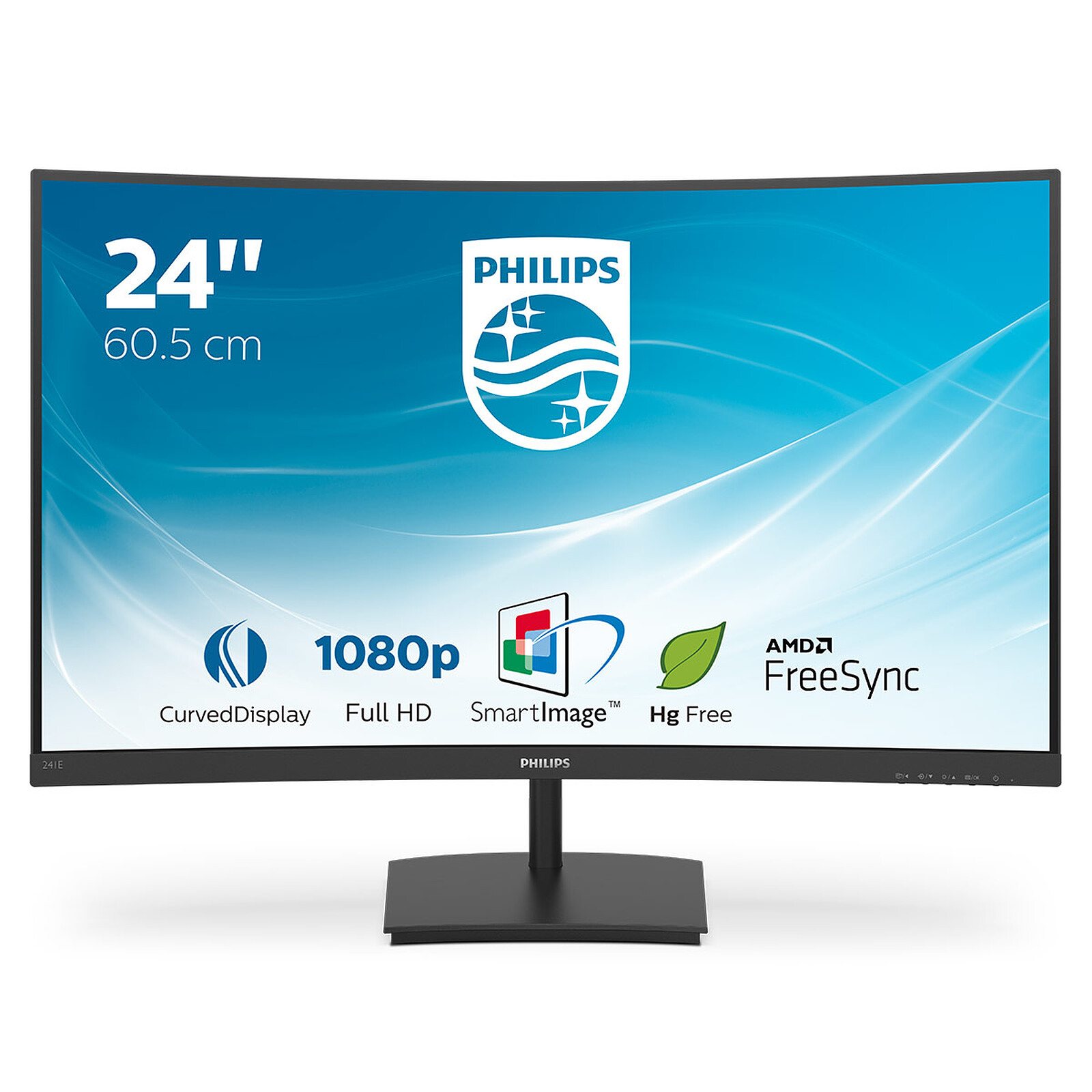 Philips 24 LED - 241E1SC/00 - Ecran PC - Garantie 3 ans LDLC