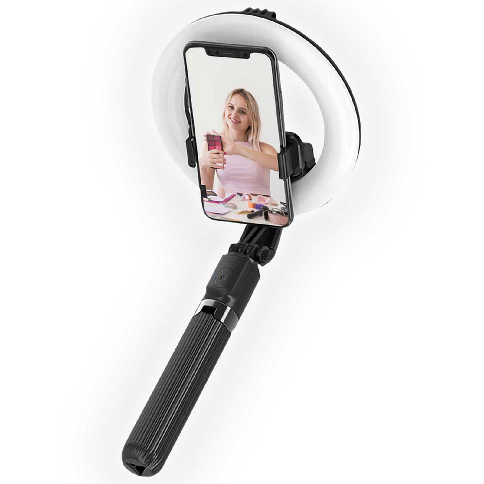 Perche selfie 3en1 AKASHI Bluetooth avec stabilisateur