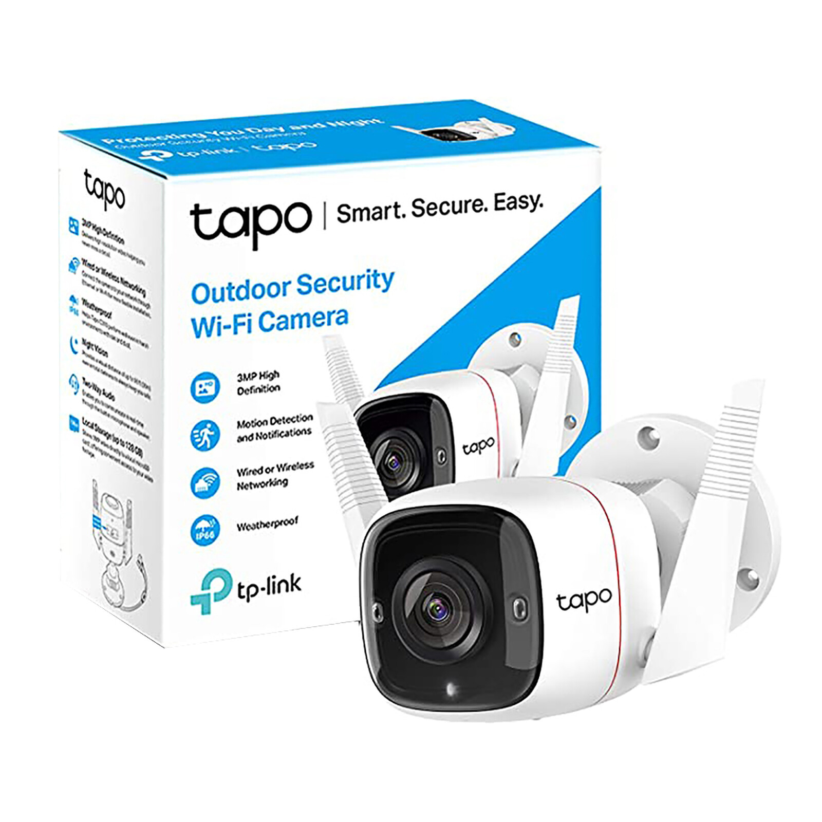 TP-LINK 1080p H.264 Home Security Wi-Fi Camera, Tapo C100 - The
