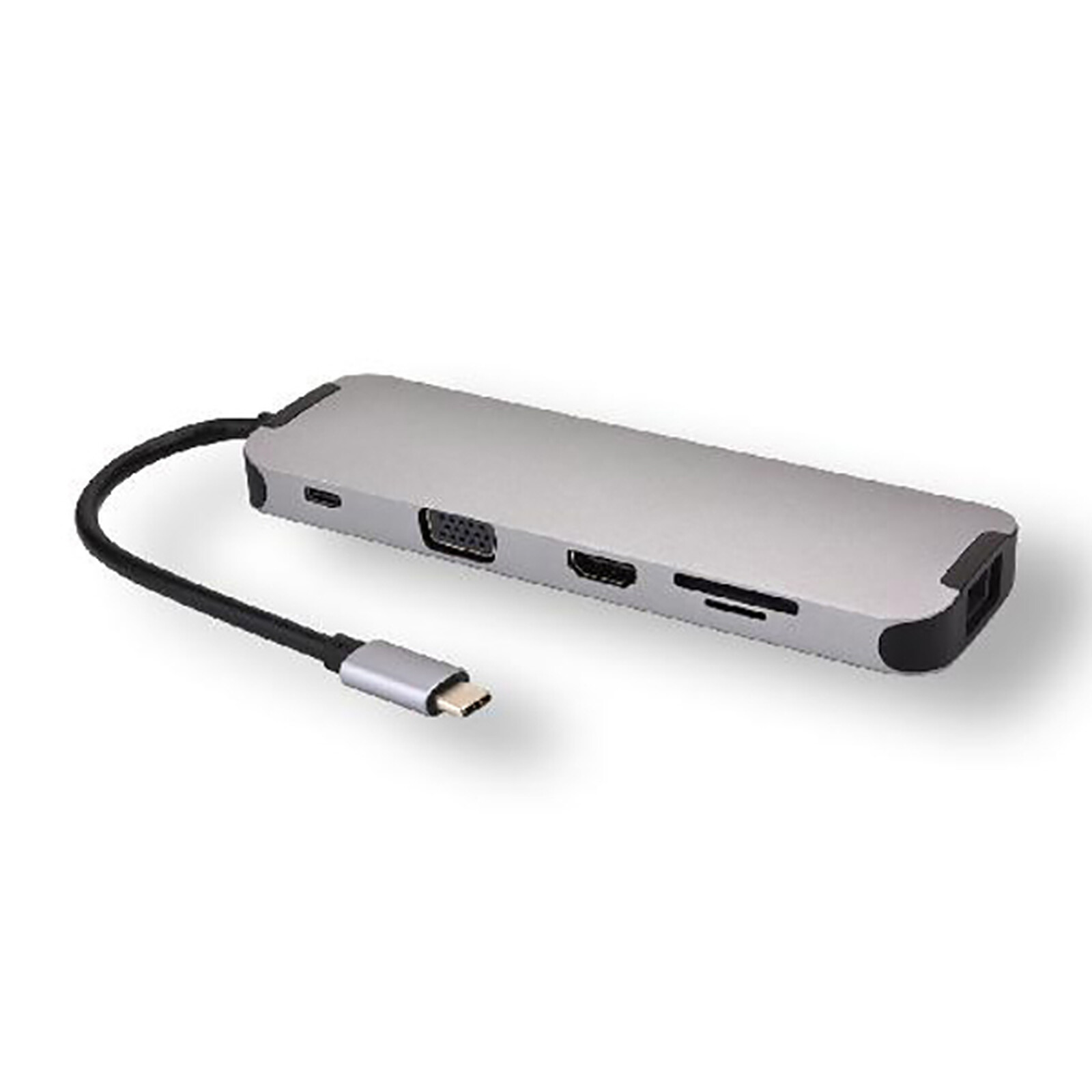 HUB 10 in 1 - USB-C, Audio, LAN, HDMI, VGA, SD, Micro SD, 3x USB 3.0