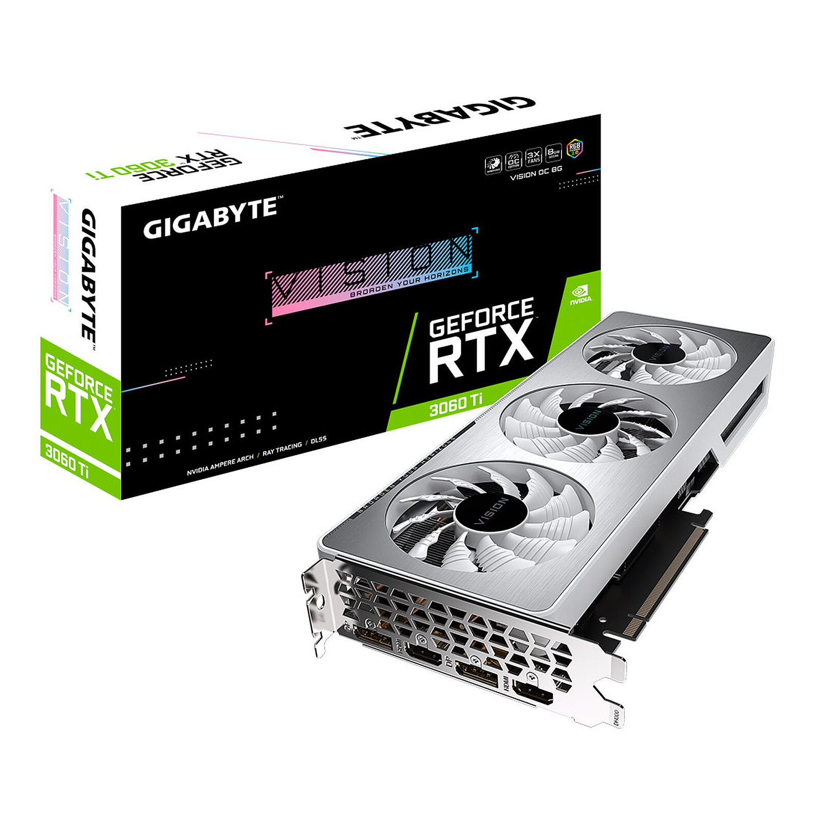 Gigabyte GeForce RTX 3060 Ti VISION OC 8G (rev. 2.0) (LHR
