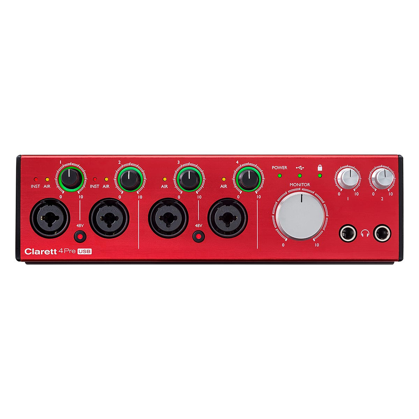 Focusrite Clarett 4Pre USB - Pro sound card - LDLC 3-year warranty