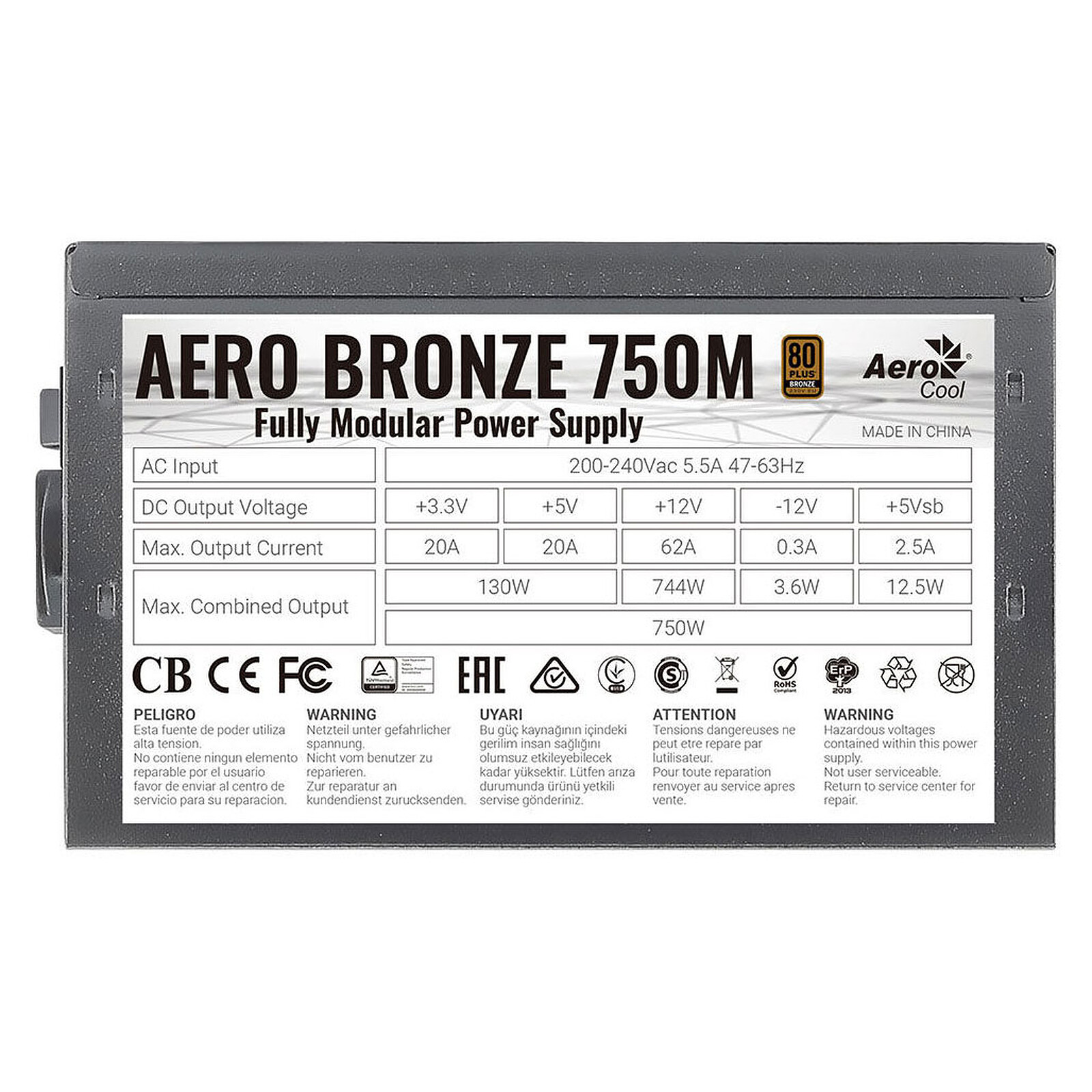 Aerocool LUX RGB 550M - Alimentation PC - Garantie 3 ans LDLC
