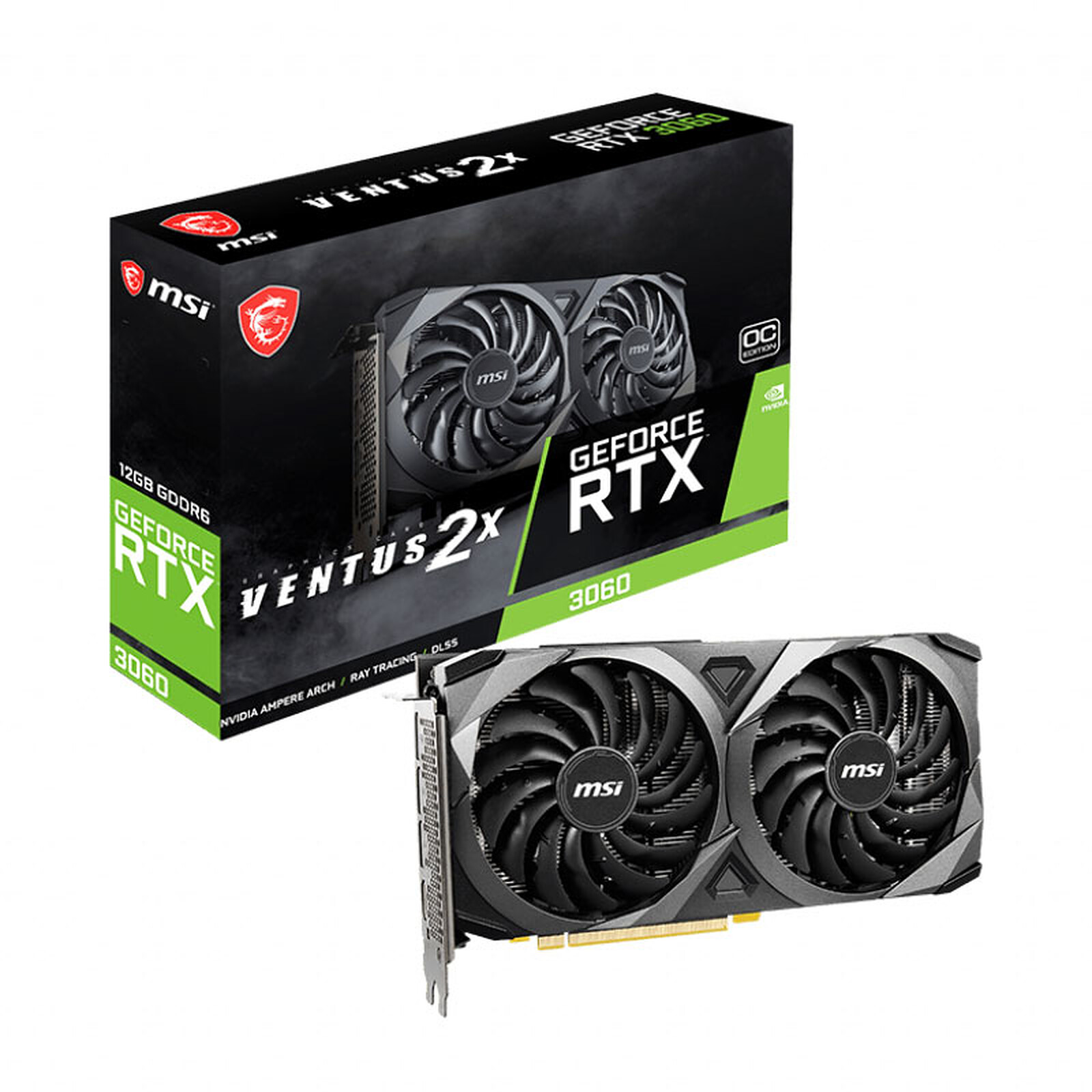 MSI GeForce RTX 3060 VENTUS 2X 12G OC - Graphics card - LDLC 3