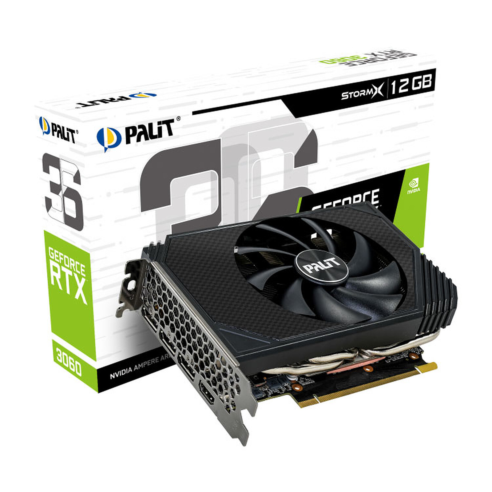 Palit GeForce RTX 3060 StormX - Graphics card - LDLC 3-year