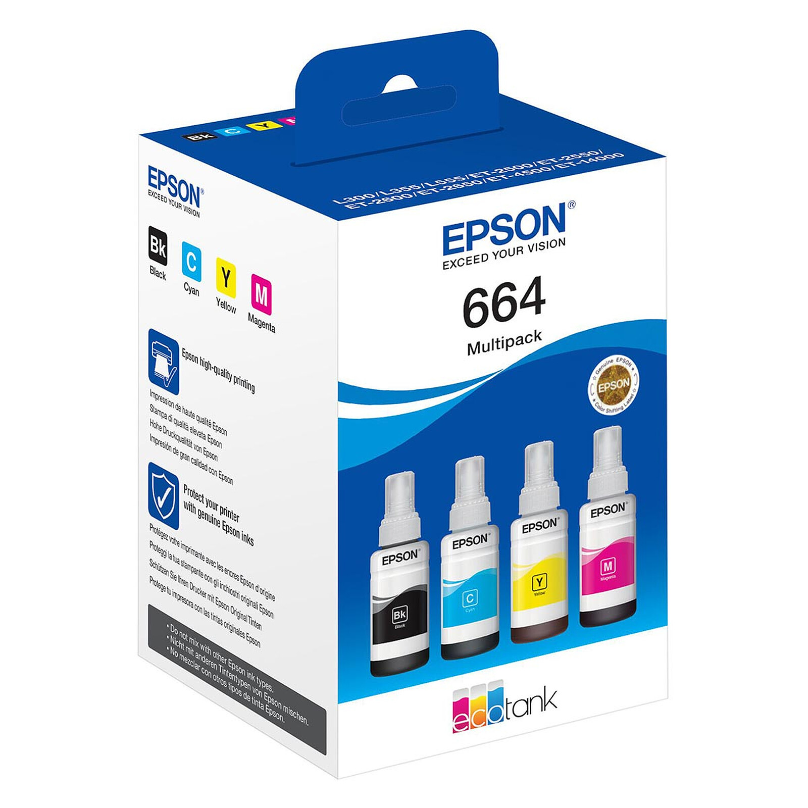 Encres Epson 664 (impression numérique) - 70 ml