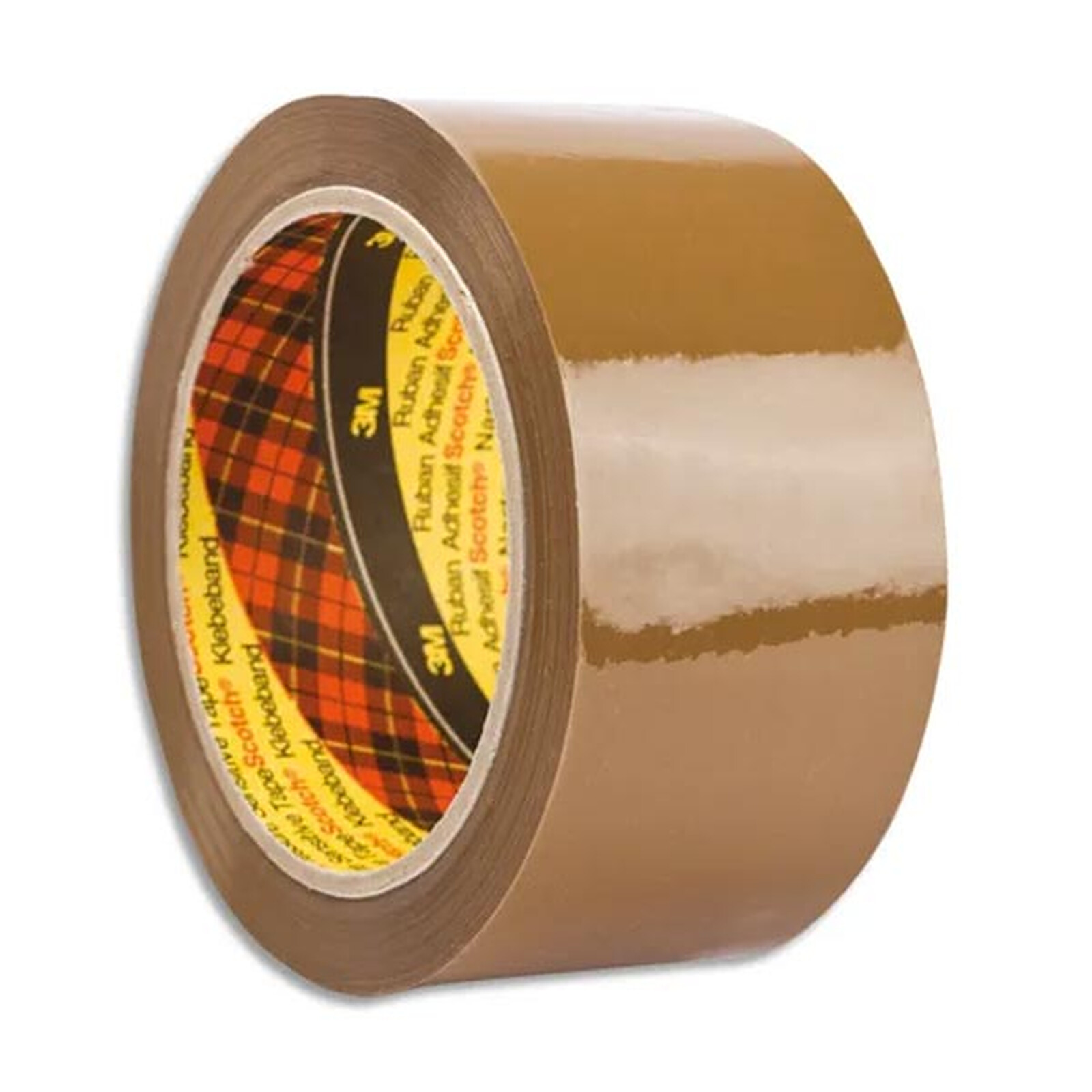 Scotch dérouleur avec ruban adhésif d'emballage, ft 50 mm x 20 m, brun