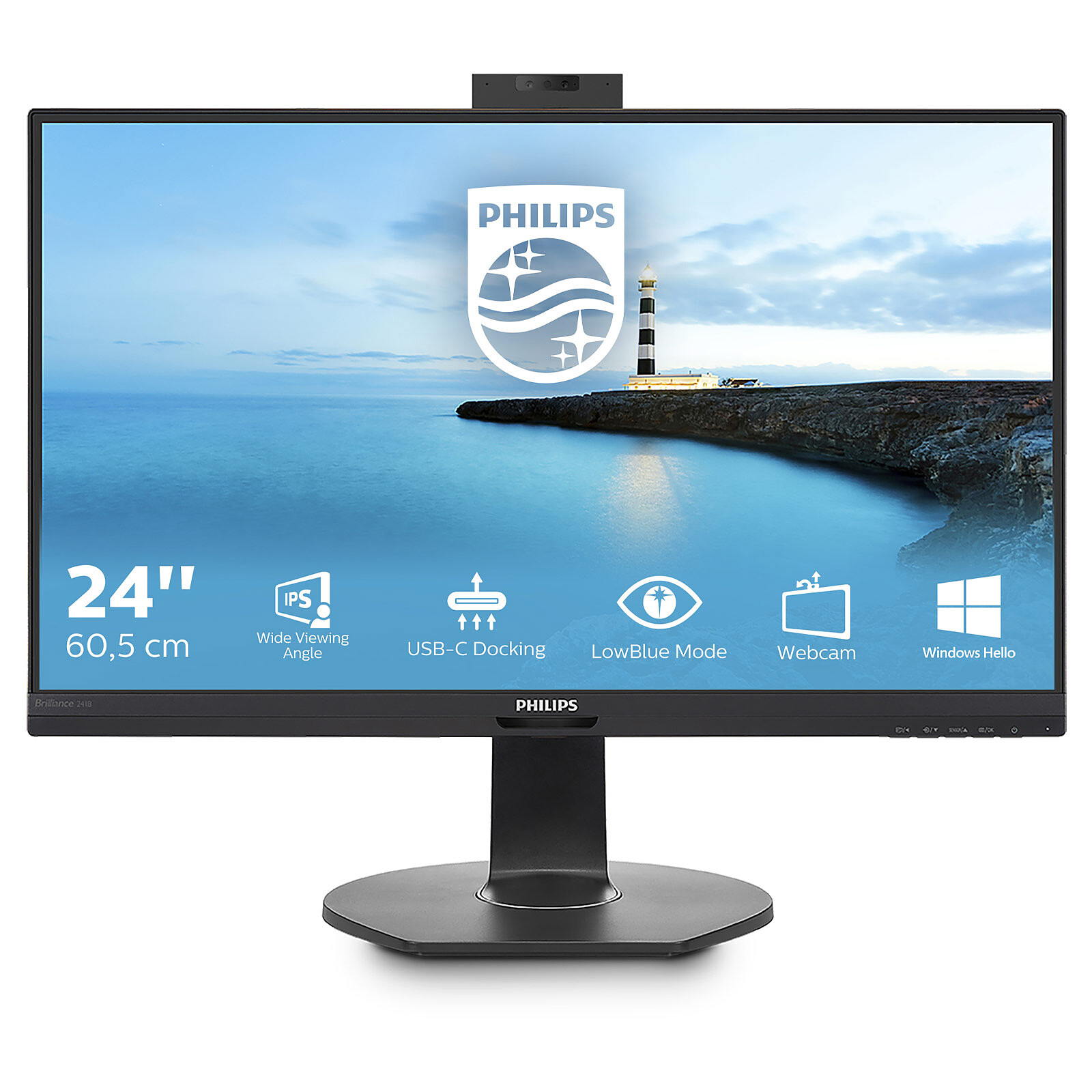 tyk St kylling Philips 23.8" LED - 241B7QUBHEB - PC monitor Philips on LDLC | Holy Moley