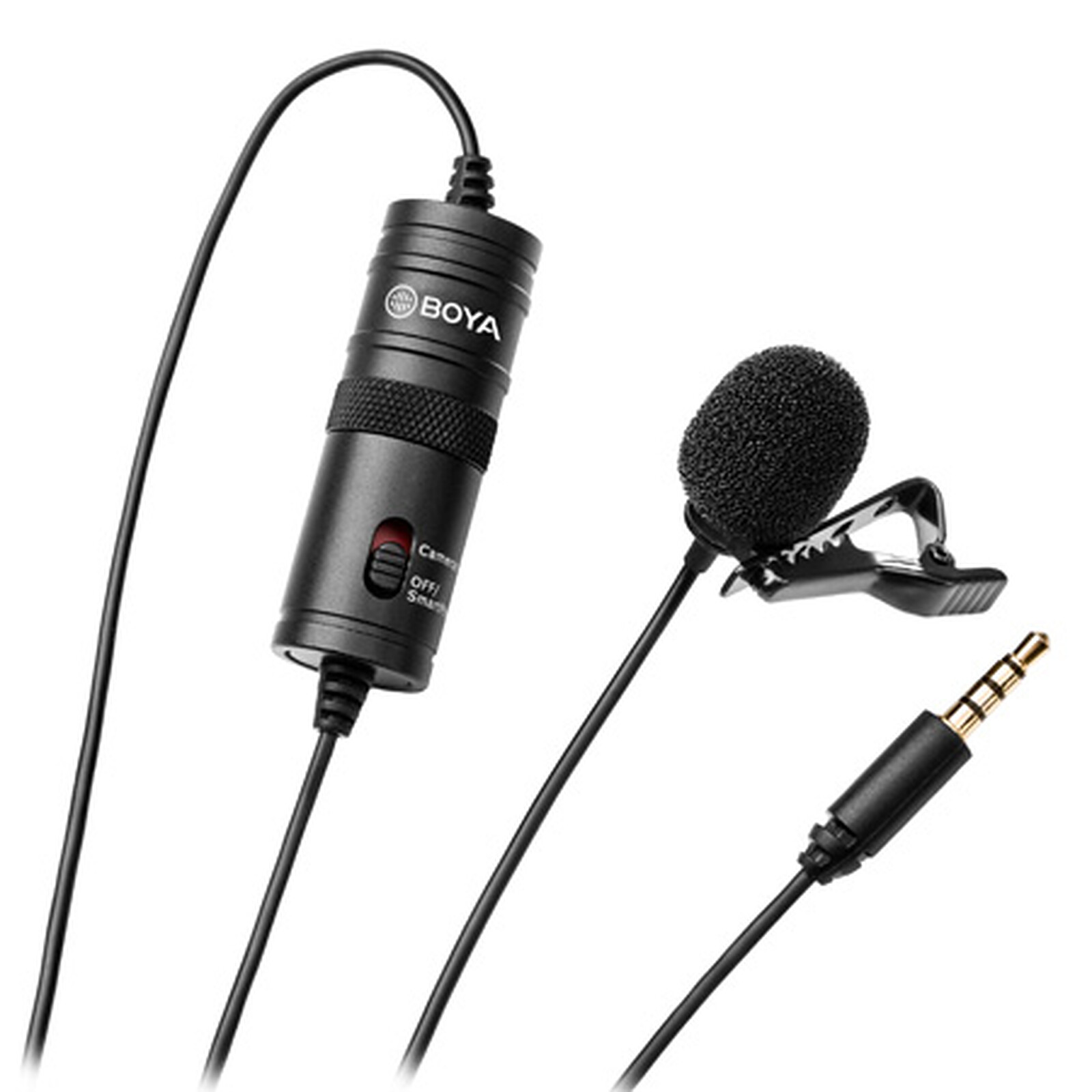 BOYA BY-M1 Microphone à condensateur à électret de 3,5 mm avec
