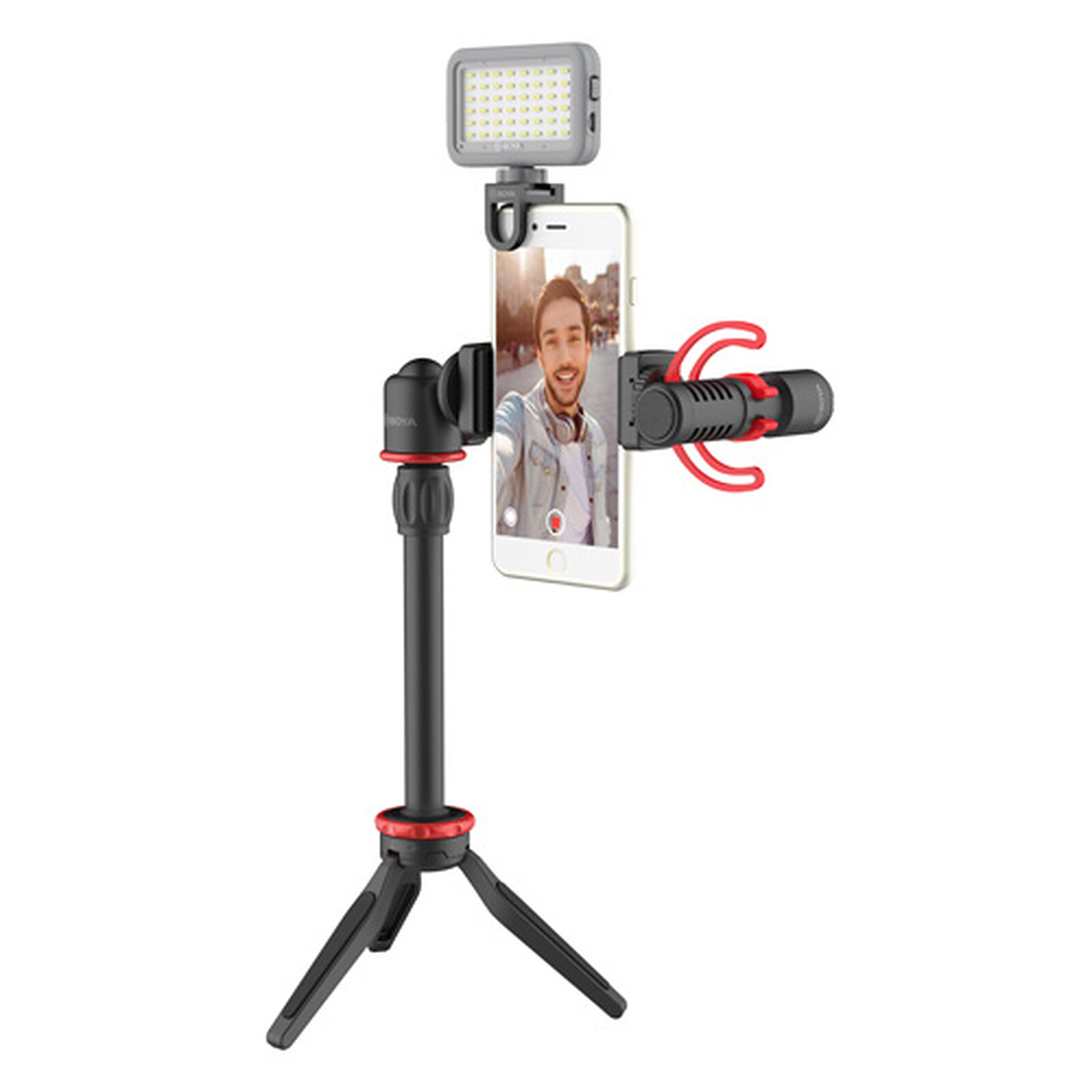 Trépied Smartphone Lumière LED Photo et Vidéo - Kit-M