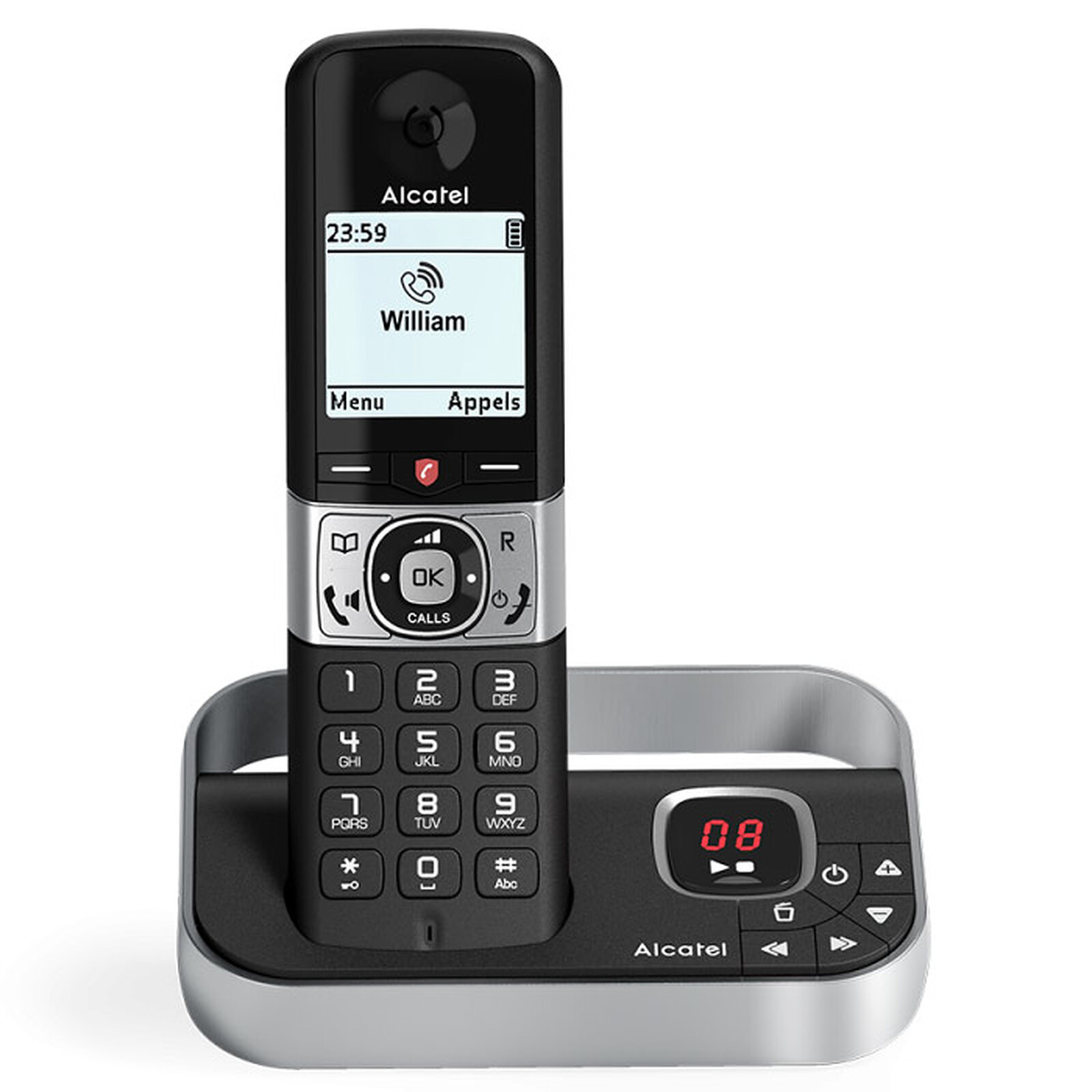 Alcatel F890 Voice Noir - Téléphone sans fil - Garantie 3 ans LDLC
