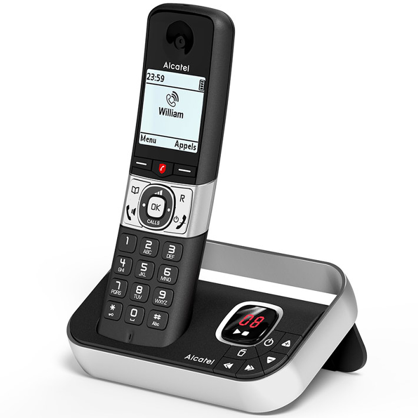 Alcatel F890 Voice Duo Noir - Téléphone sans fil - Garantie 3 ans LDLC