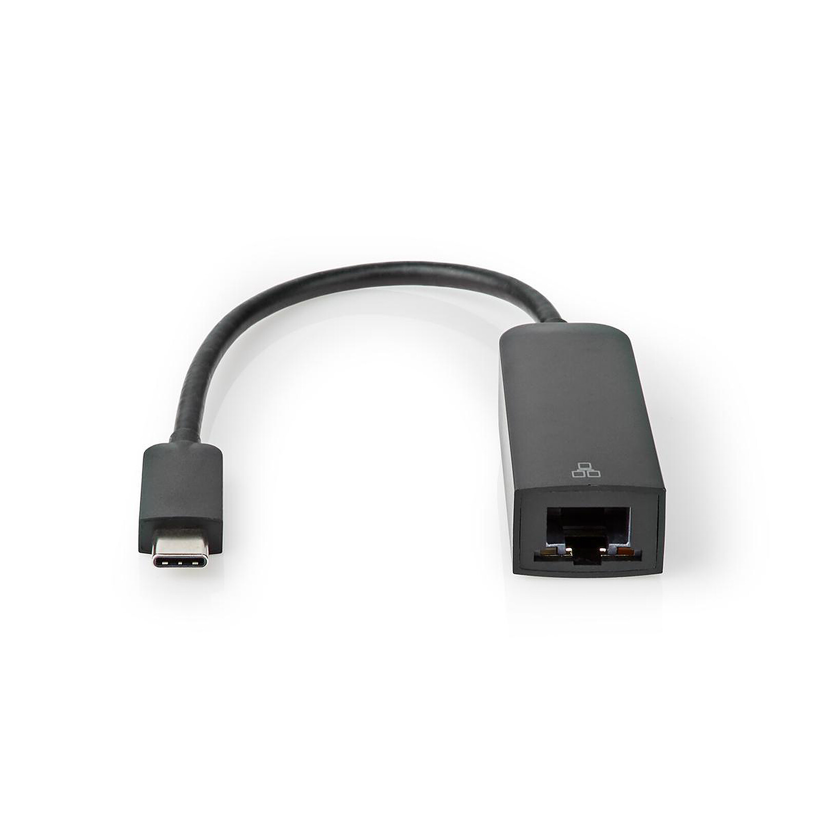 Nedis Adaptateur USB-C / Ethernet (M/F) - Noir - USB - Garantie 3 ans LDLC