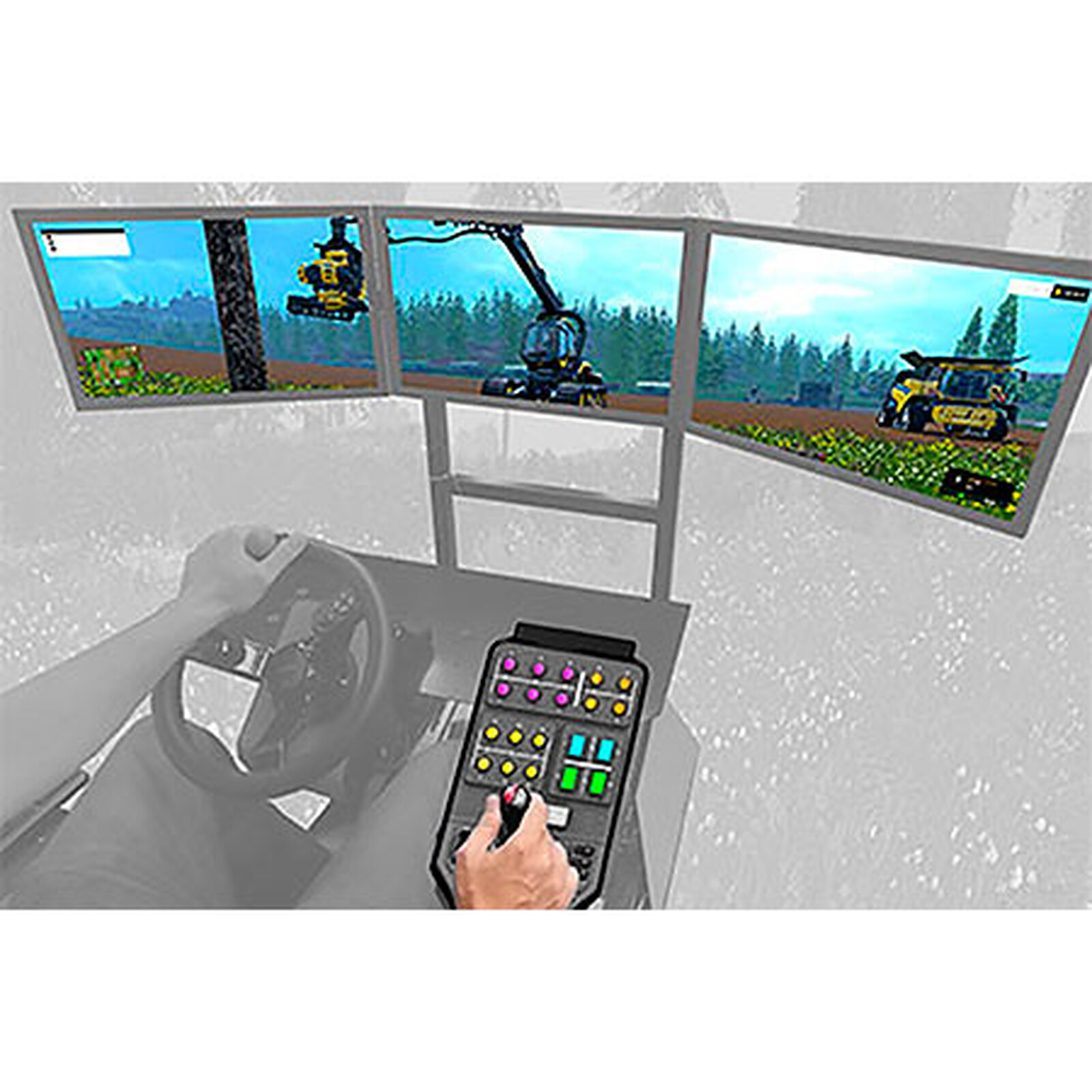 Игры симулятор кнопки. Руль Logitech Heavy Equipment Bundle. Logitech руль Farming Simulator. Игровой руль Farming Simulator 19. Руль логитеч g Farm.