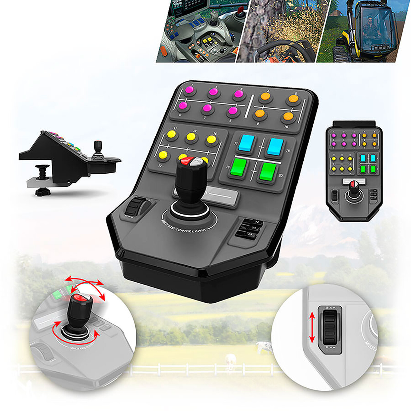 Logitech G Heavy Equipment Farm Simulator Controller - Volant PC - Garantie  3 ans LDLC