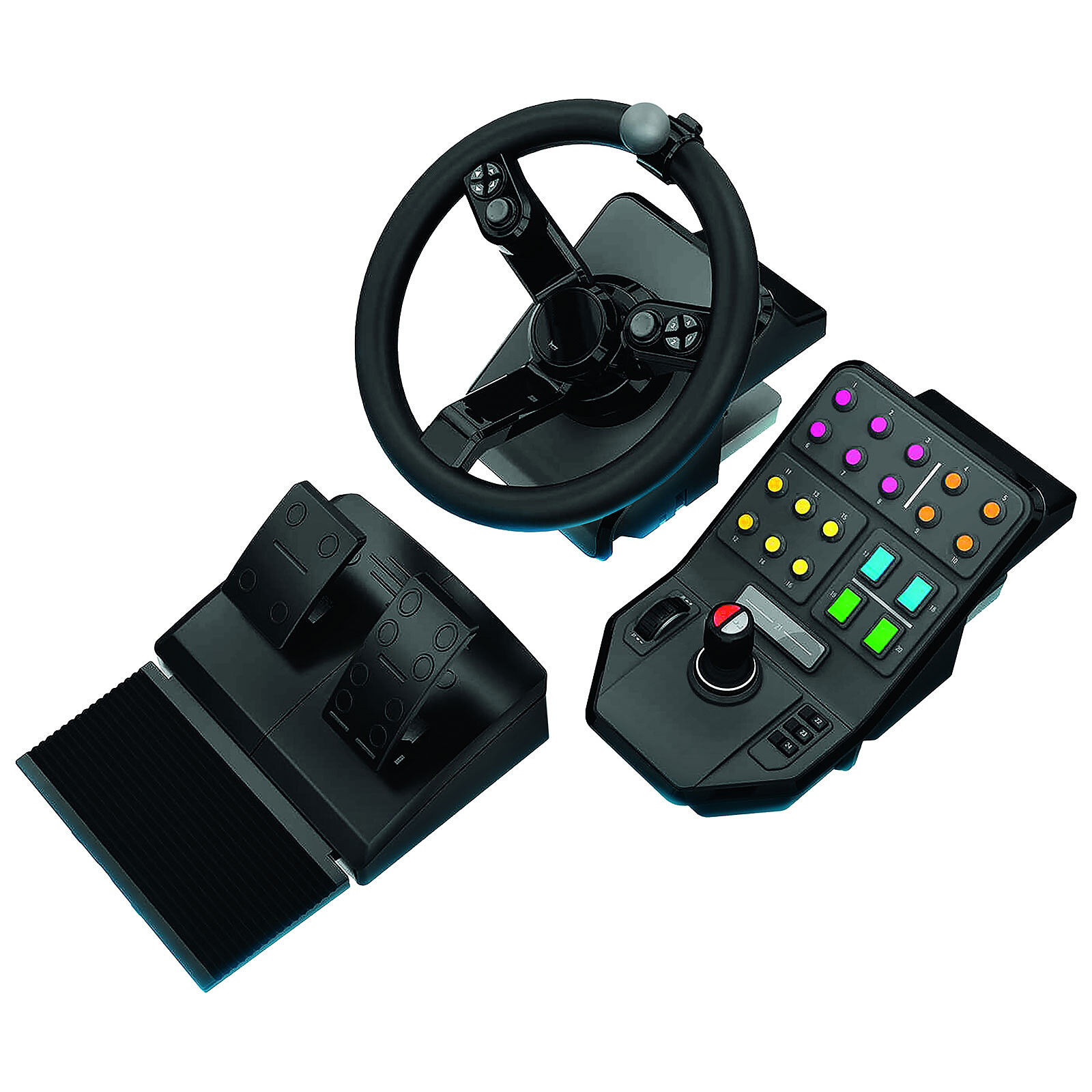 Le support de volant ultime en noir - adapté pour Logitech, Xbox