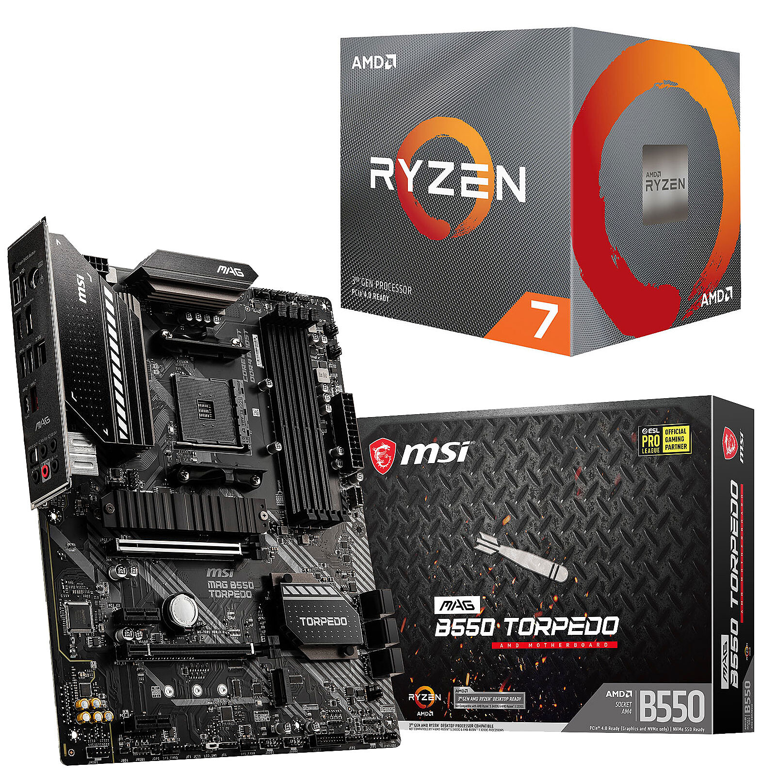 PC Upgrade Kit AMD Ryzen 7 3800X MSI MAG B550 TORPEDO - Upgrade